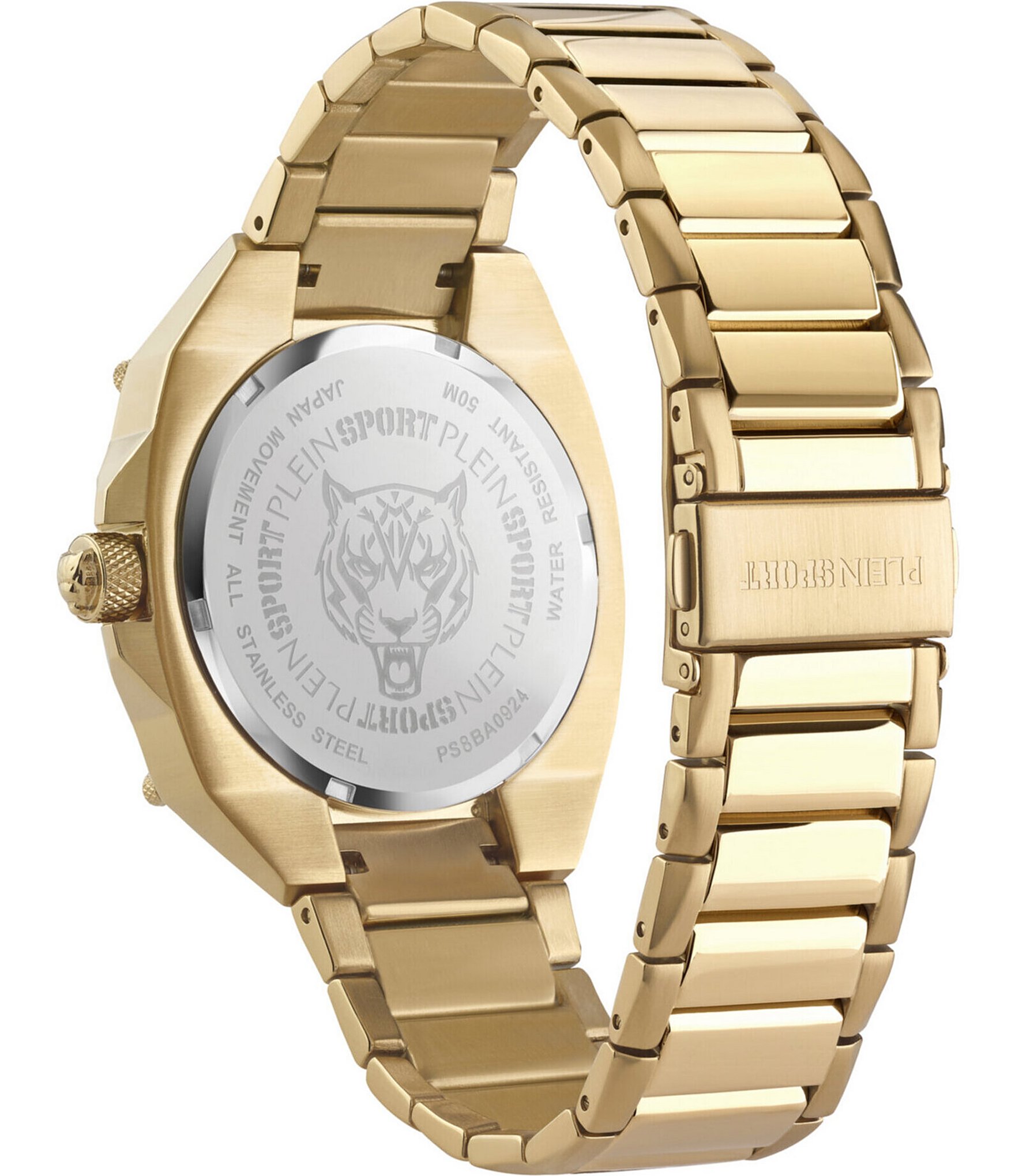 Philipp Plein Men's Thunder Force Analog Gold Tone Stainless Steel Bracelet 47mm Watch