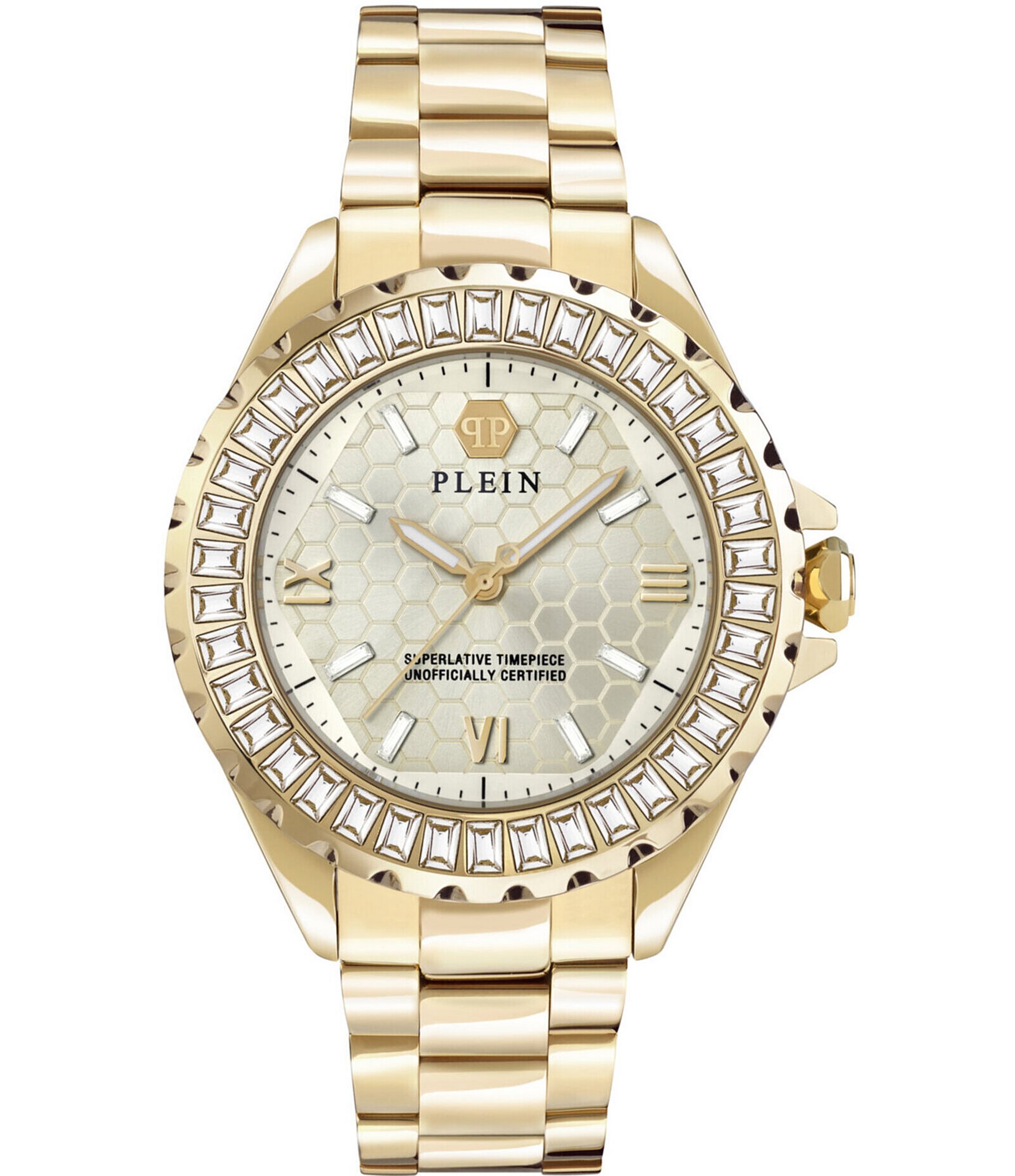 Philipp Plein Women's Heaven Analog Gold Tone Stainless Steel Bracelet Watch