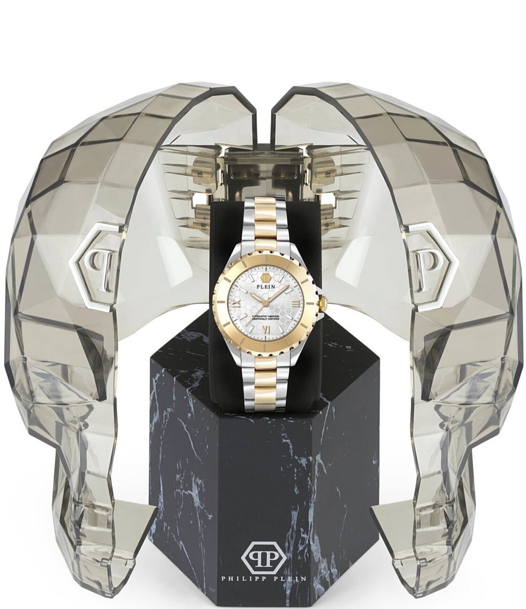 Philipp Plein Women's Heaven Analog Two Tone Stainless Steel Bracelet Watch