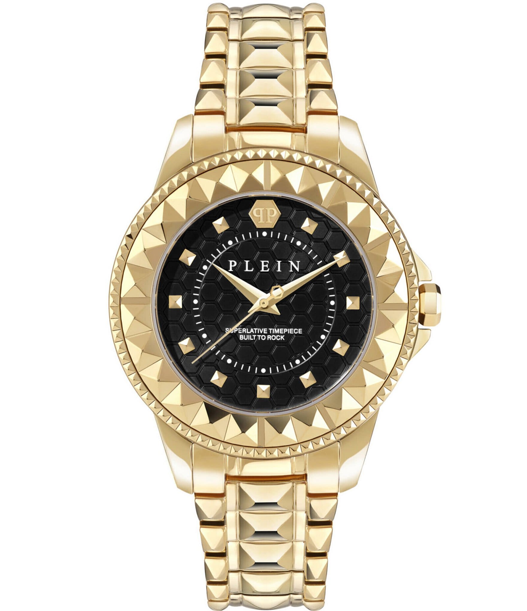 Philipp Plein Women's Lady Rock Analog Gold Tone Stainless Steel Bracelet Watch