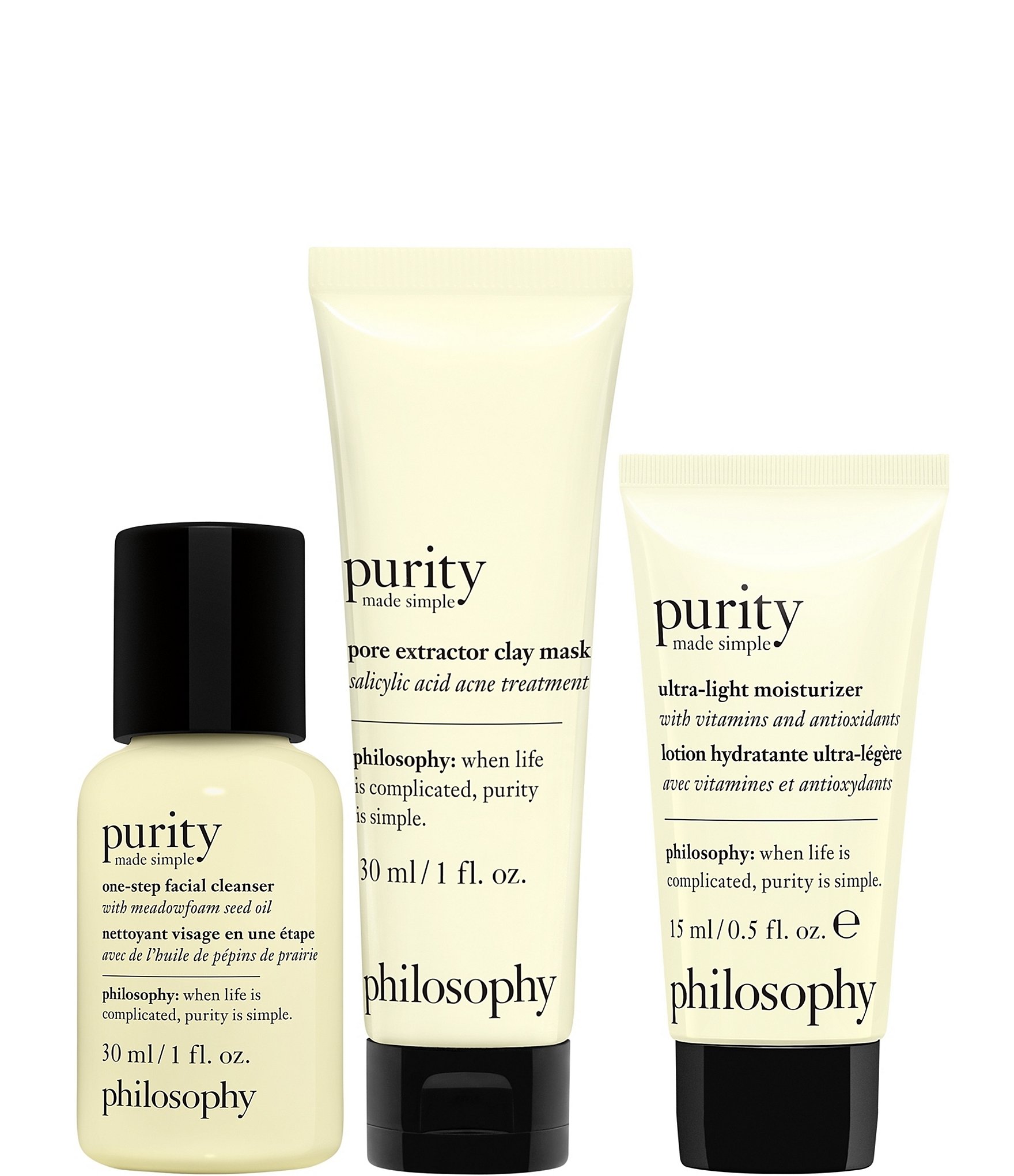 philosophy Purity Made Simple Cleanse, Purify, Hydrate Mini Set