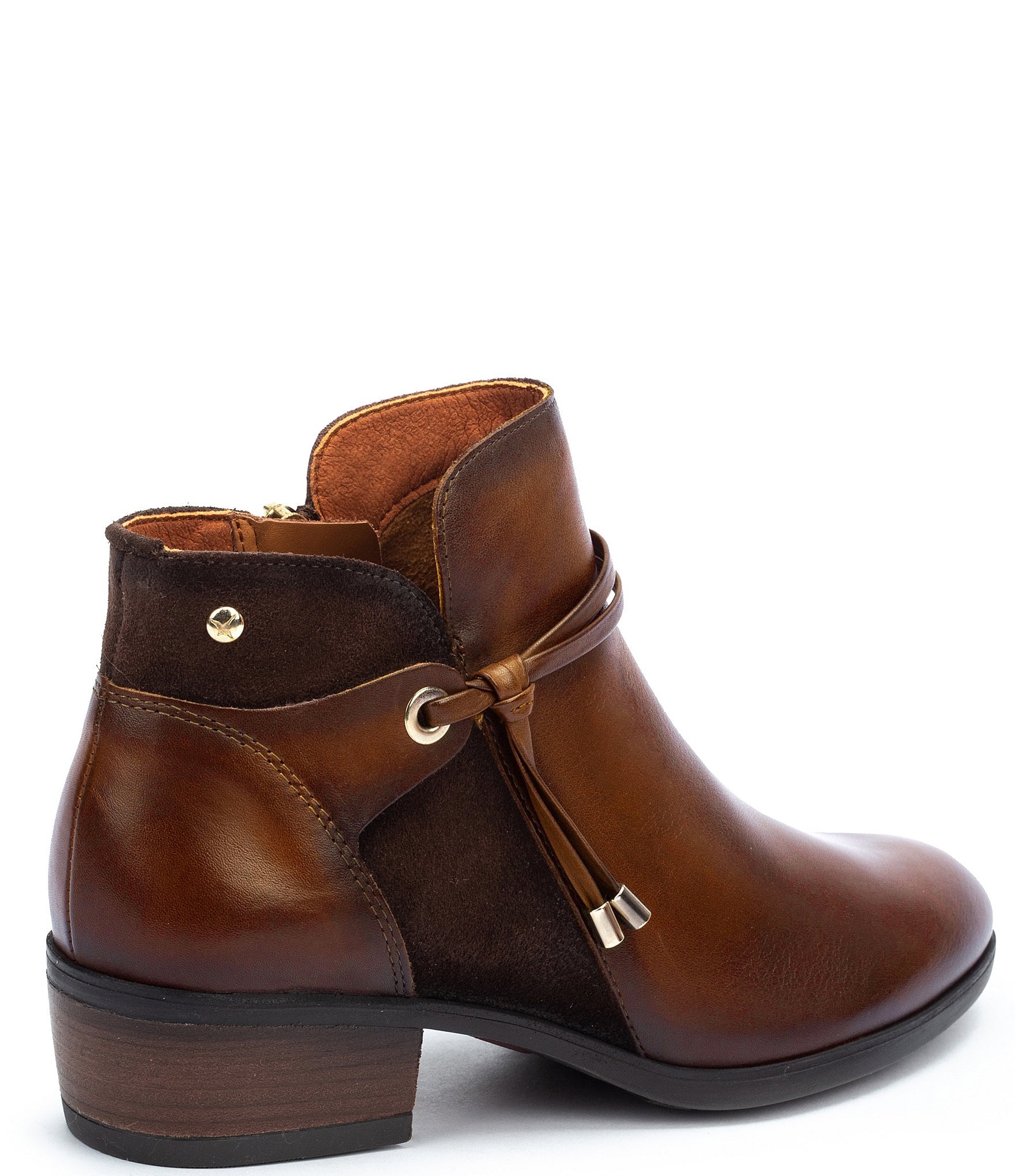 Pikolinos Daroca Leather Tassle Booties