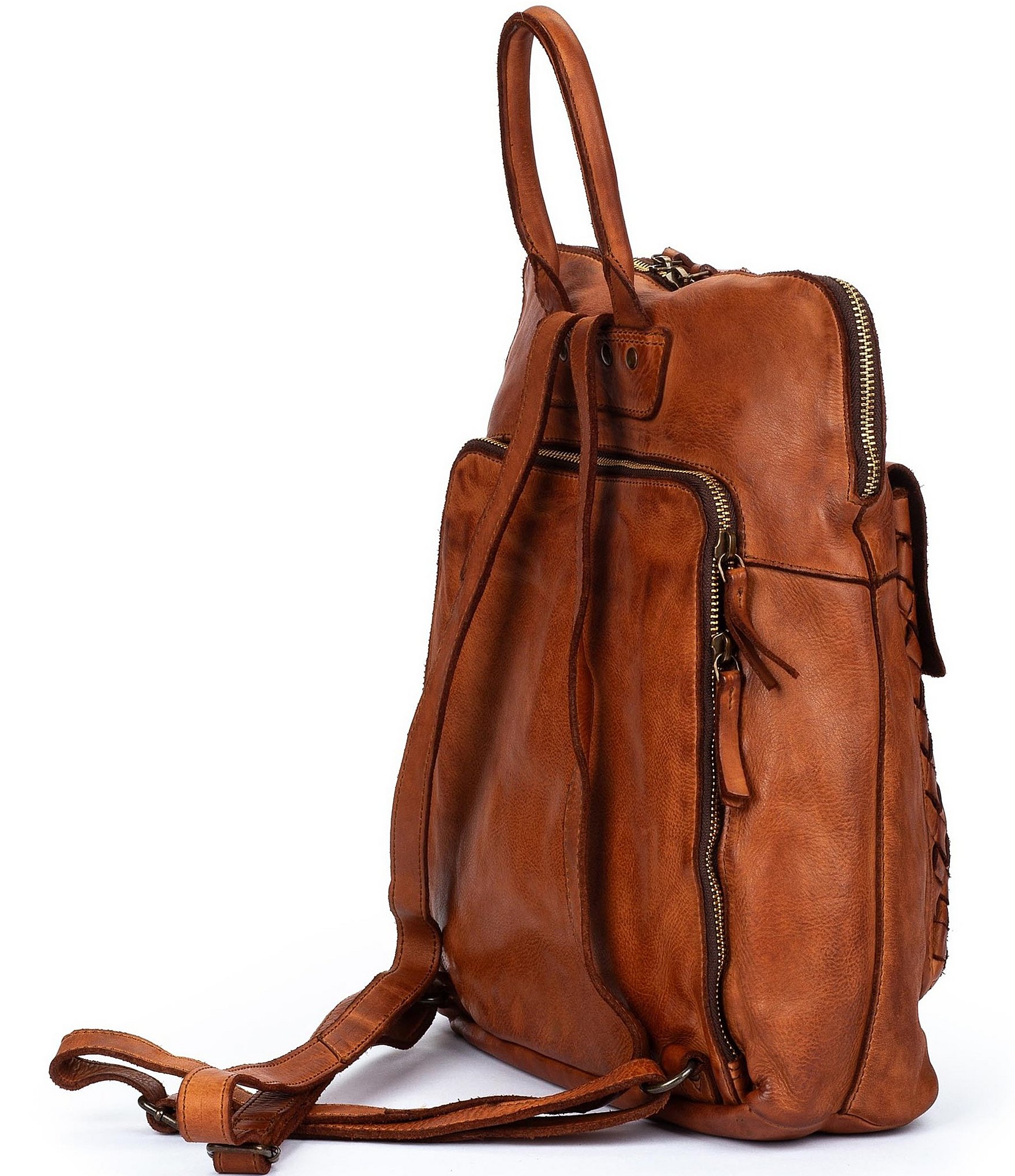 Pikolinos Faura Leather Woven Backpack