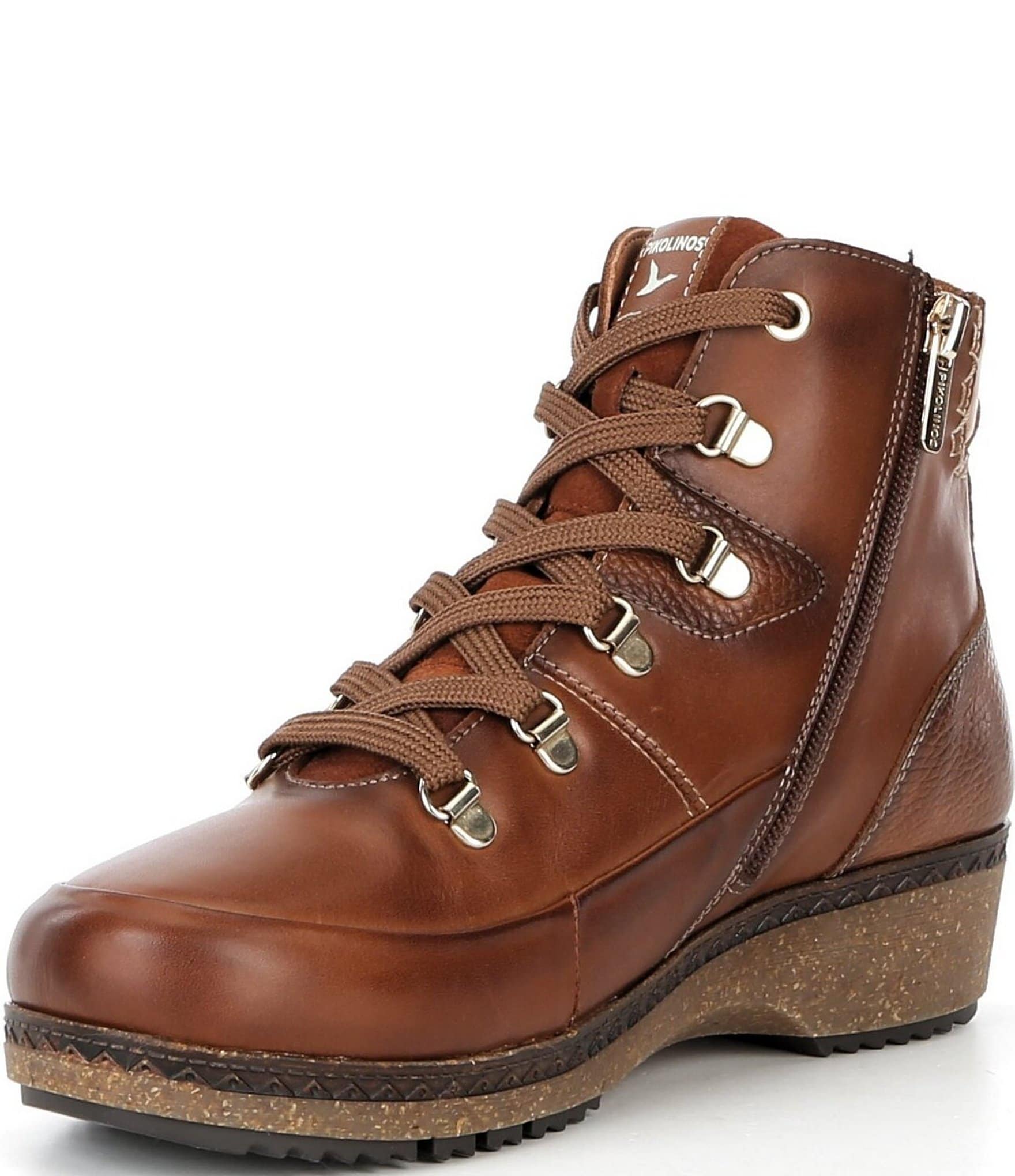 Pikolinos Granada Leather Lace Up Booties