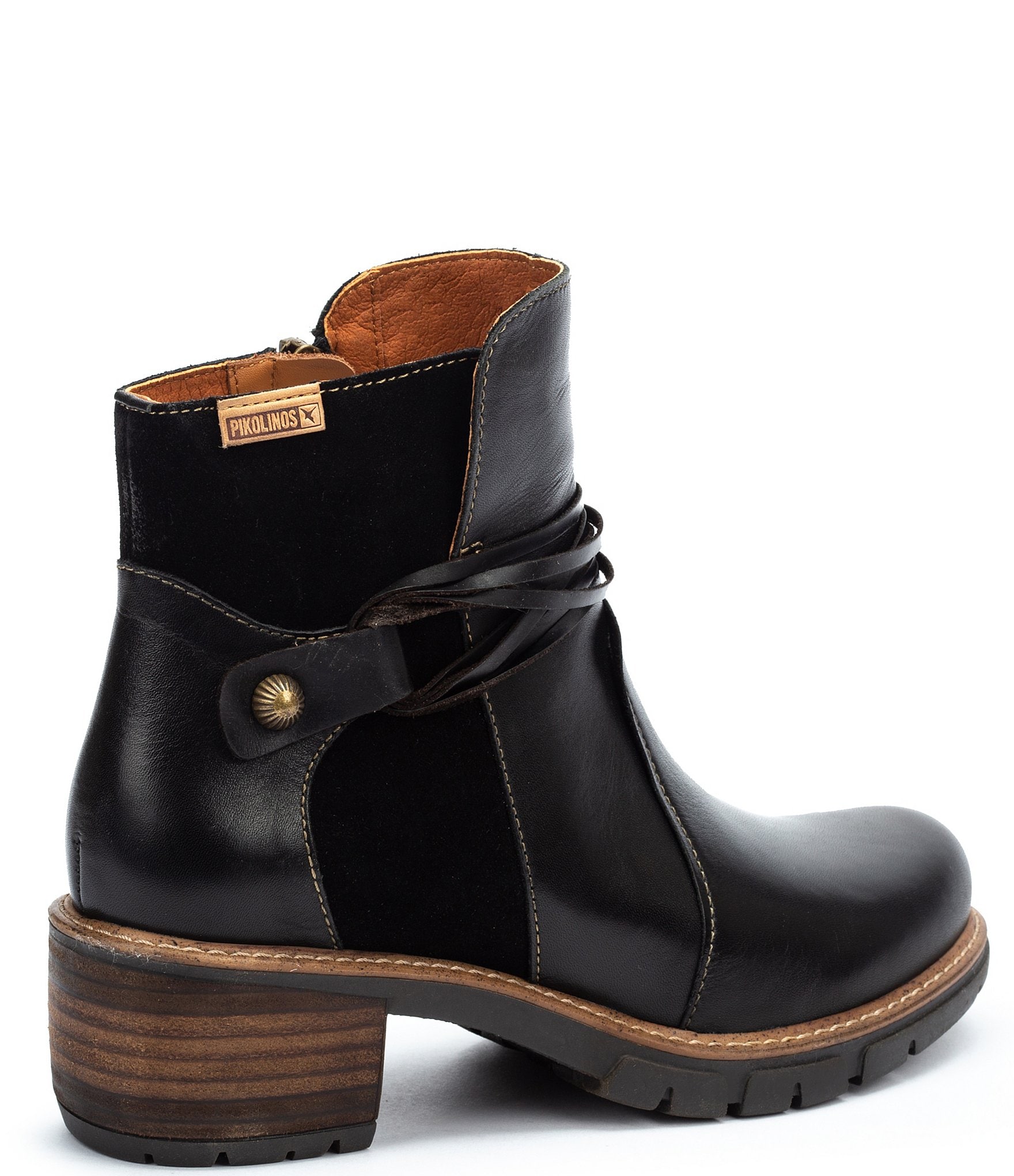 Pikolinos San Sebastian Leather Strappy Ankle Boots