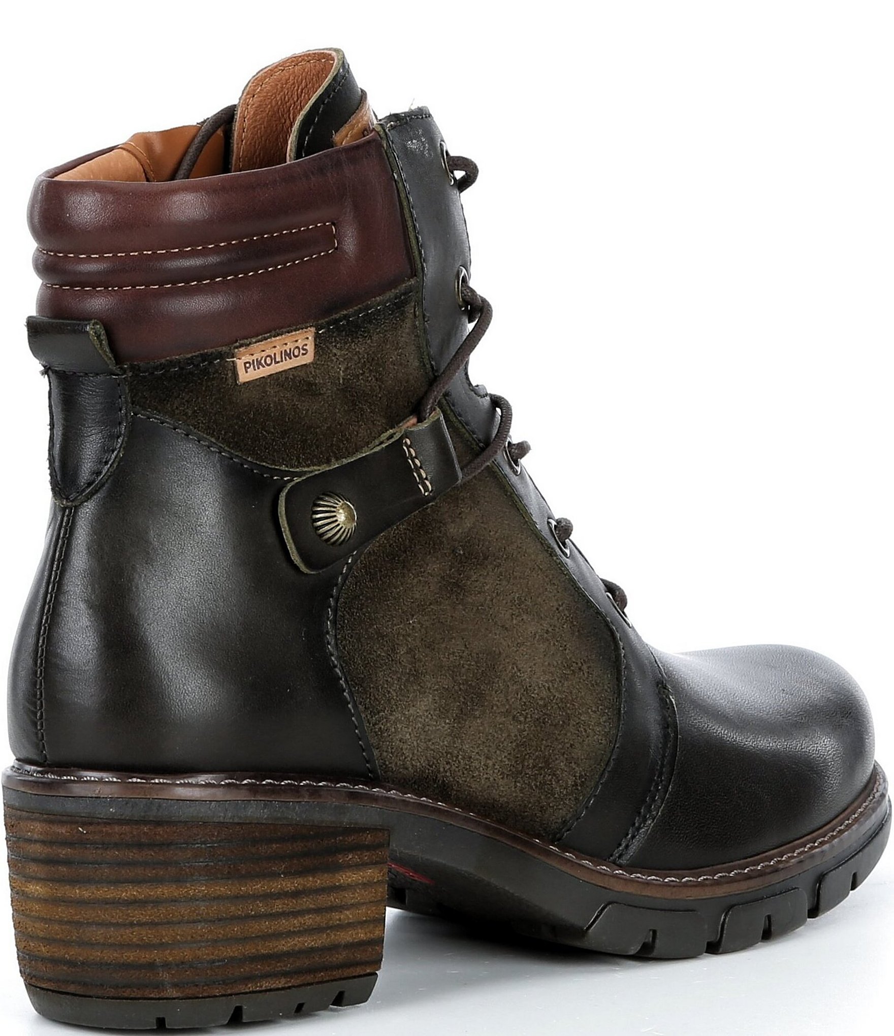 Pikolinos San Sebastian Leather Lace Up Booties