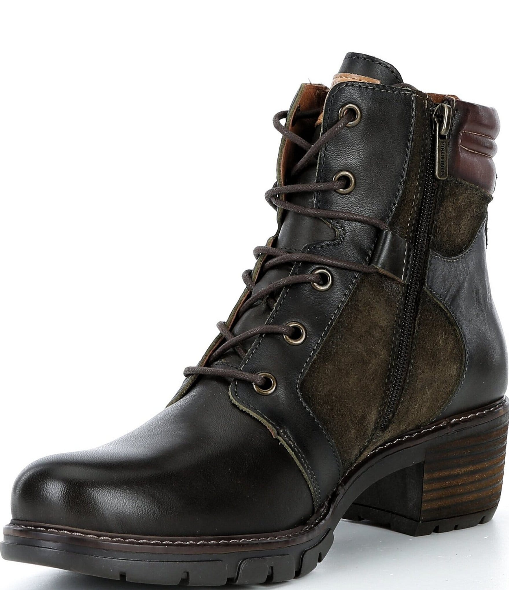 Pikolinos San Sebastian Leather Lace Up Booties