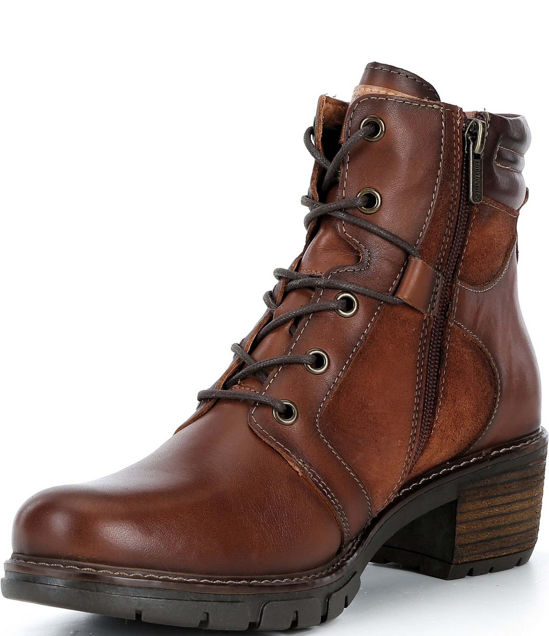 Pikolinos San Sebastian Leather Lace Up Booties