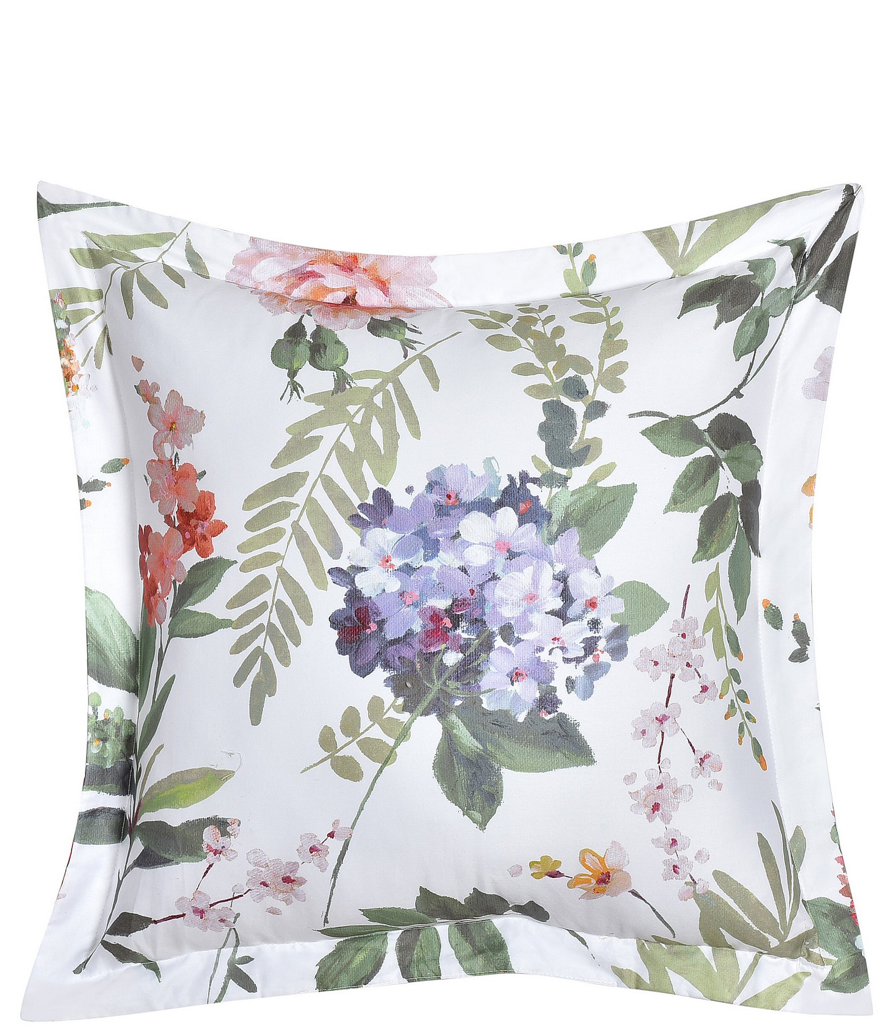 Piper & Wright Clara 20-inch Floral Watercolor Square Pillow