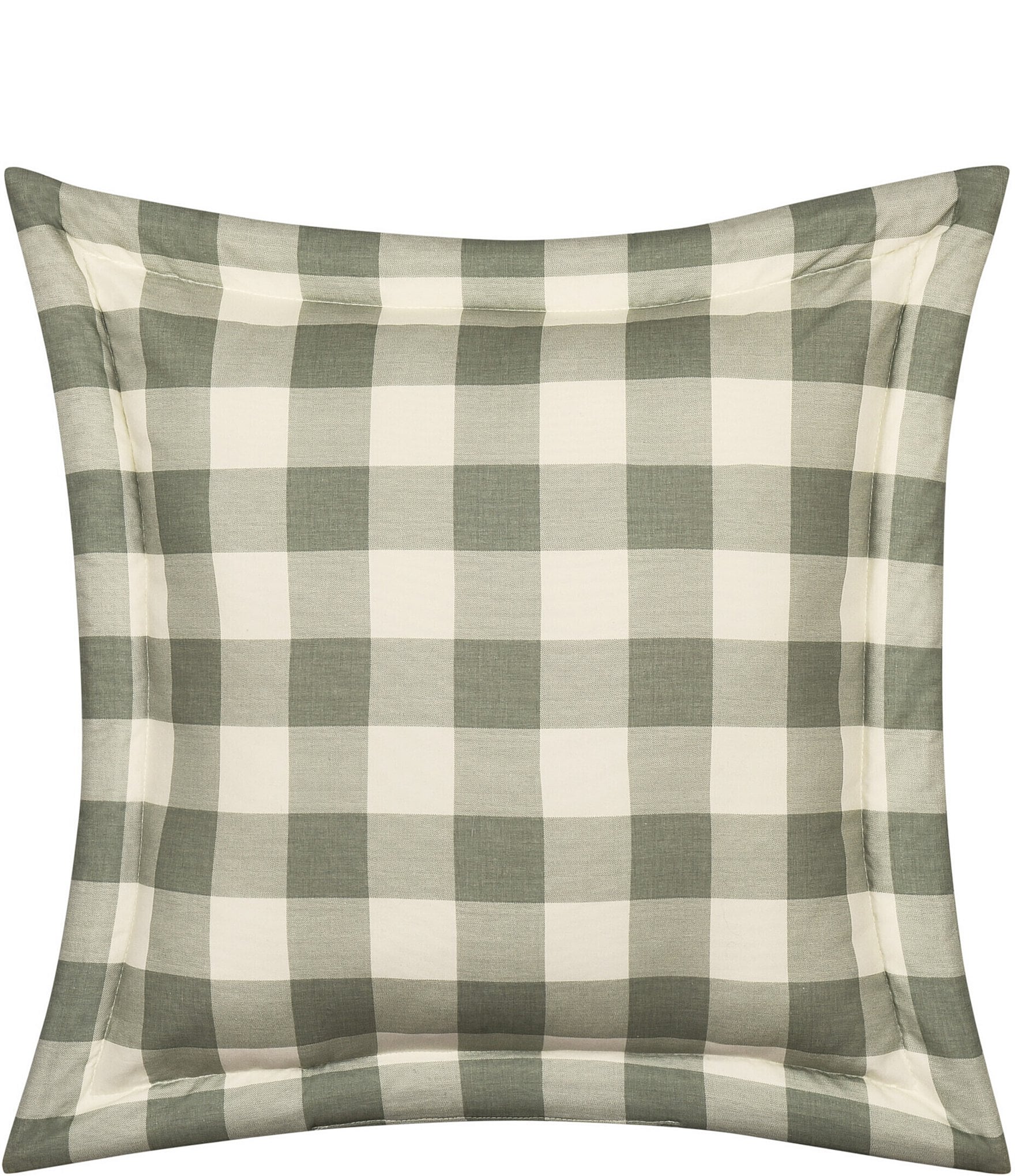 Piper & Wright Eloise Gingham Checked Plaid Decorative Square Pillow