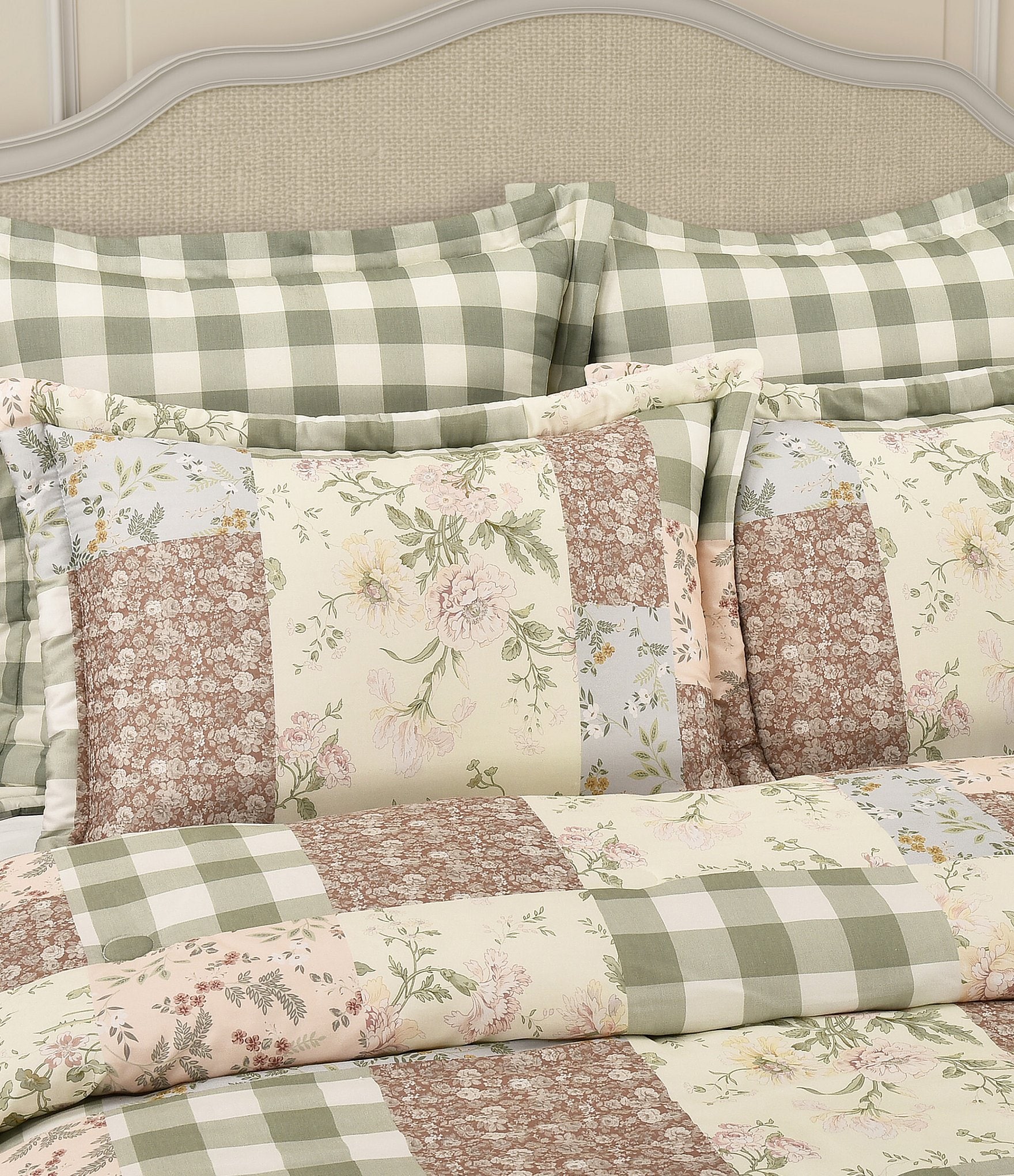 Piper & Wright Eloise Stunning Patchwork Floral Mini Comforter Set
