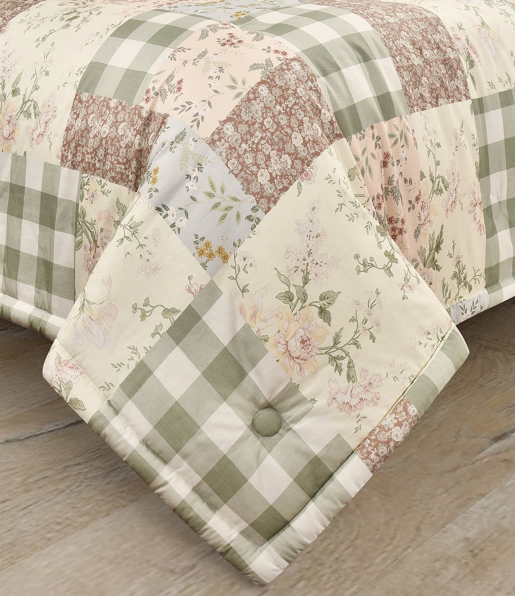 Piper & Wright Eloise Stunning Patchwork Floral Mini Comforter Set