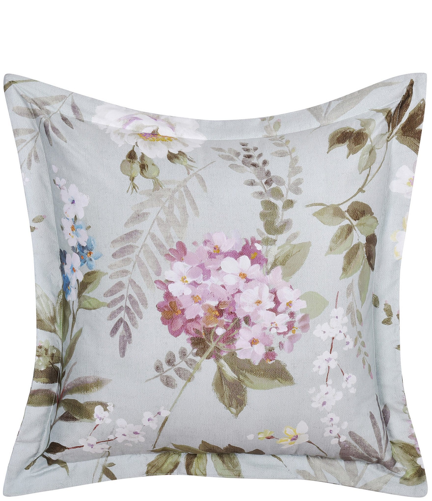 Piper & Wright Sara Collection Floral Cotton Decorative Square Pillow