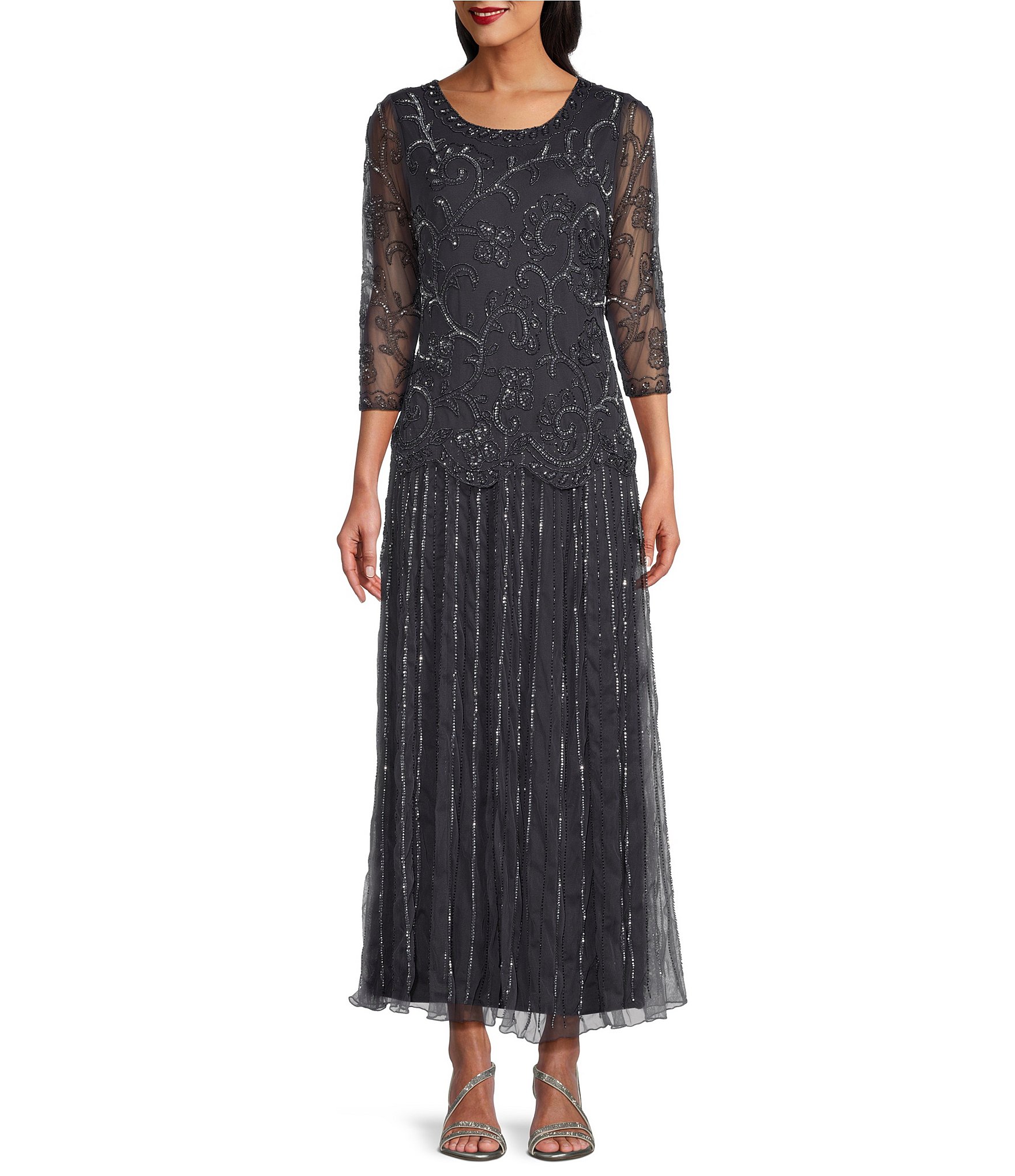 Enchantée beaded dress by pisarro nights best sale