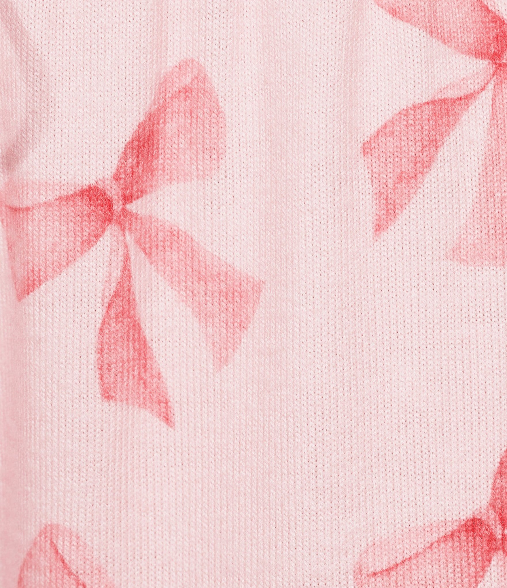 PJ Salvage Peachy Knit Bow Print Drawstring Tie Coordinating Sleep Jogger