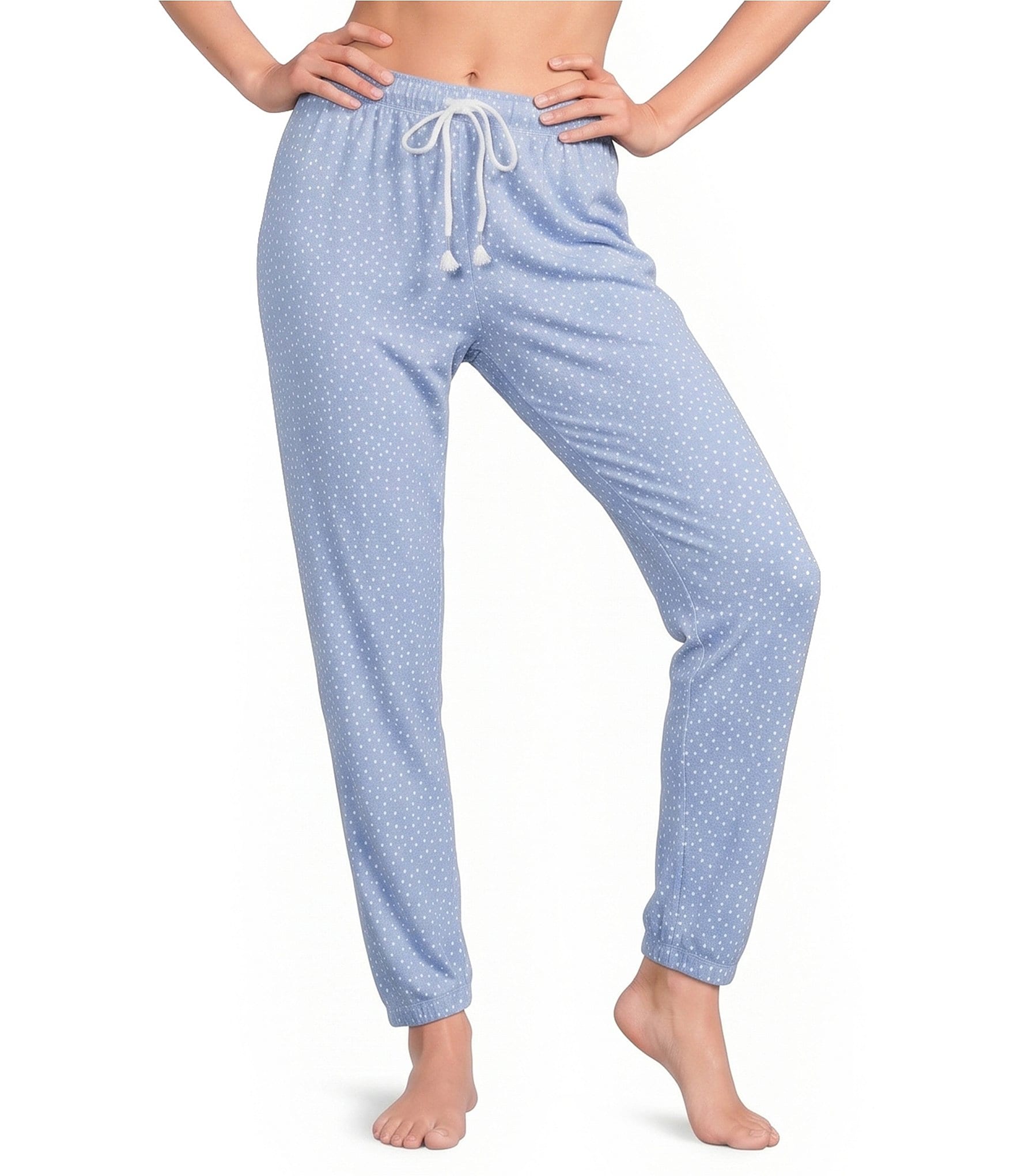 PJ Salvage Polka Dot Print Peachy Knit Coordinating Sleep Pants