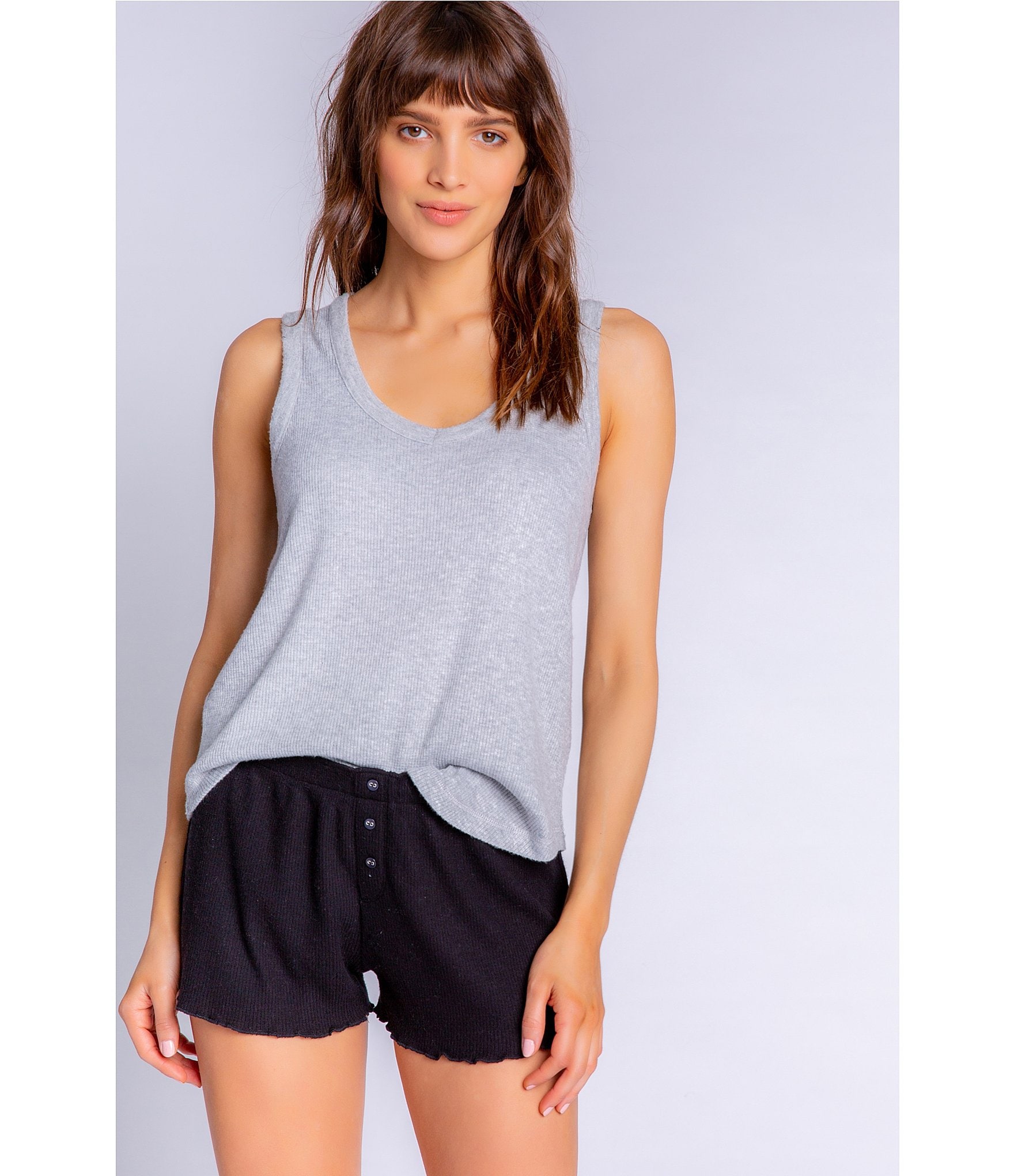 PJ Salvage Textured Essentials Coordinating Tank Top