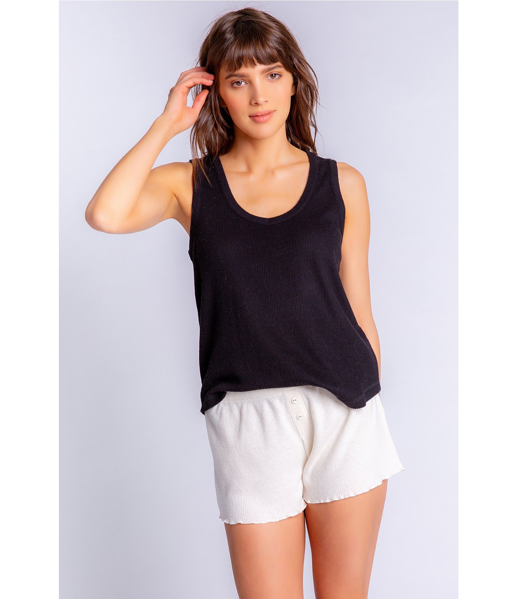 PJ Salvage Textured Essentials Coordinating Tank Top