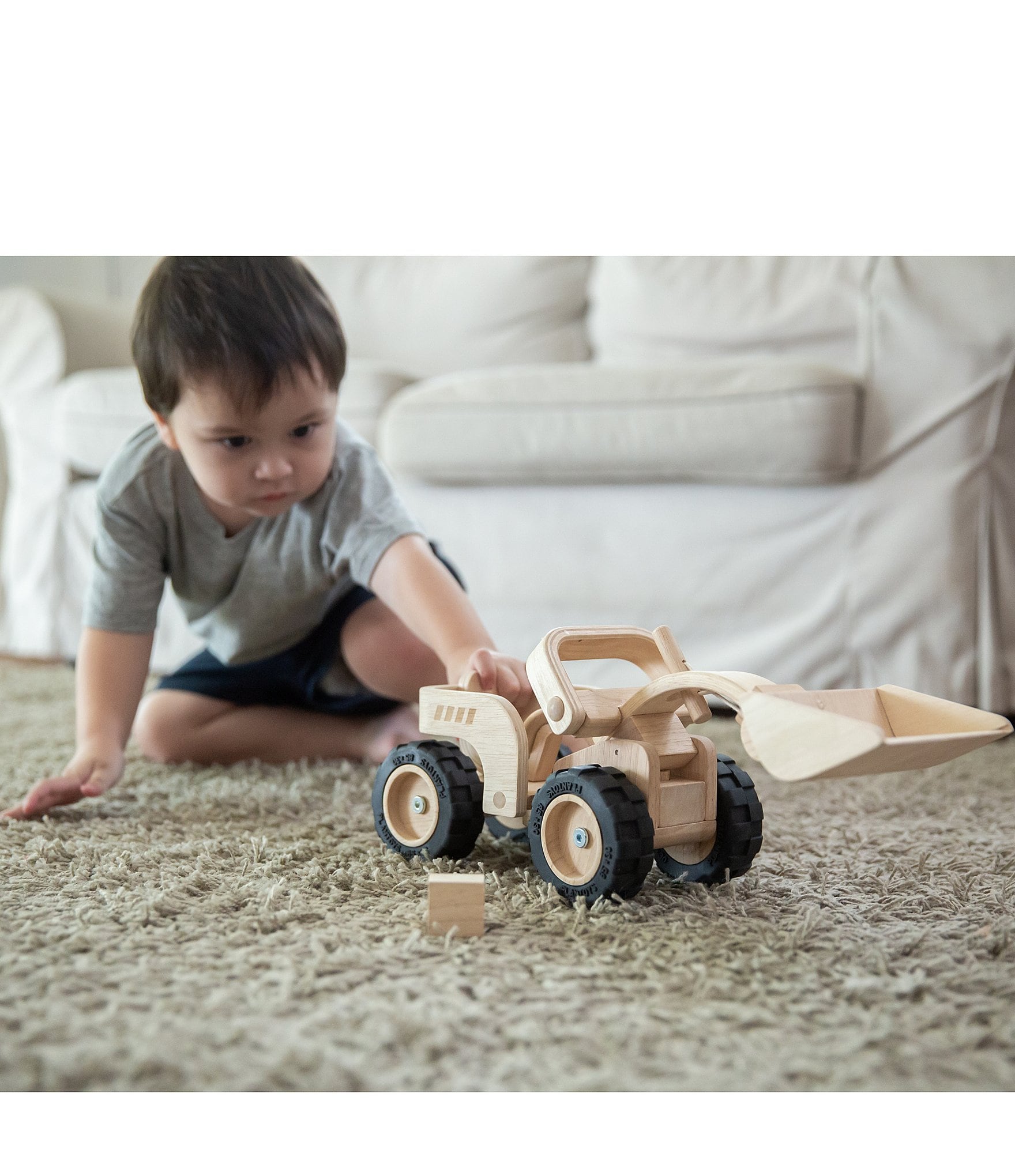 Plan Toys Wooden Toy Bulldozer