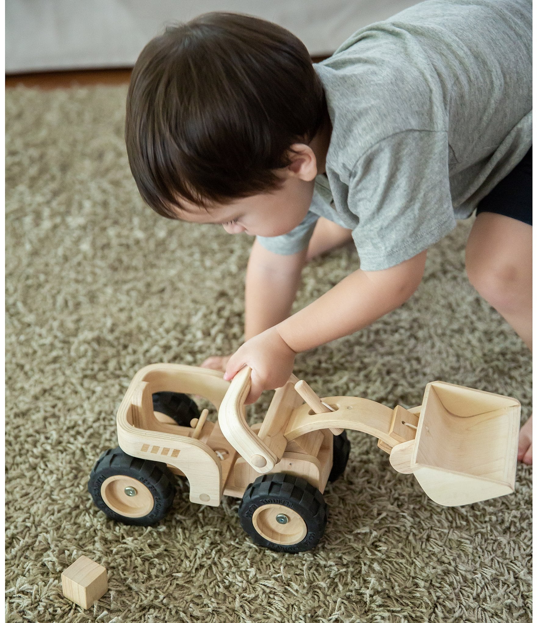 Plan Toys Wooden Toy Bulldozer