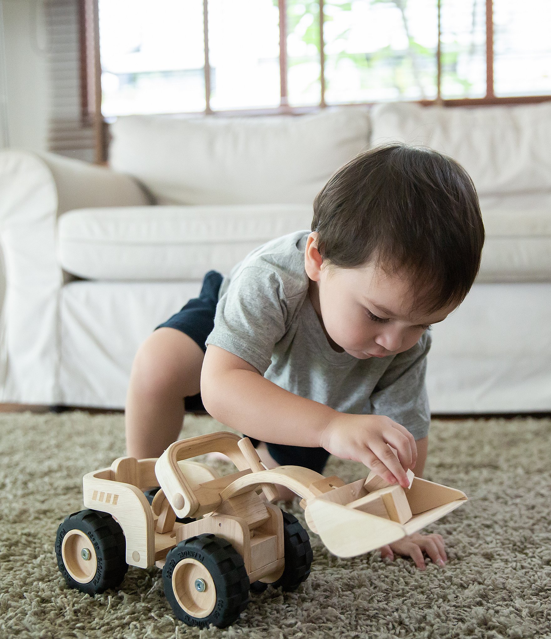 Plan Toys Wooden Toy Bulldozer