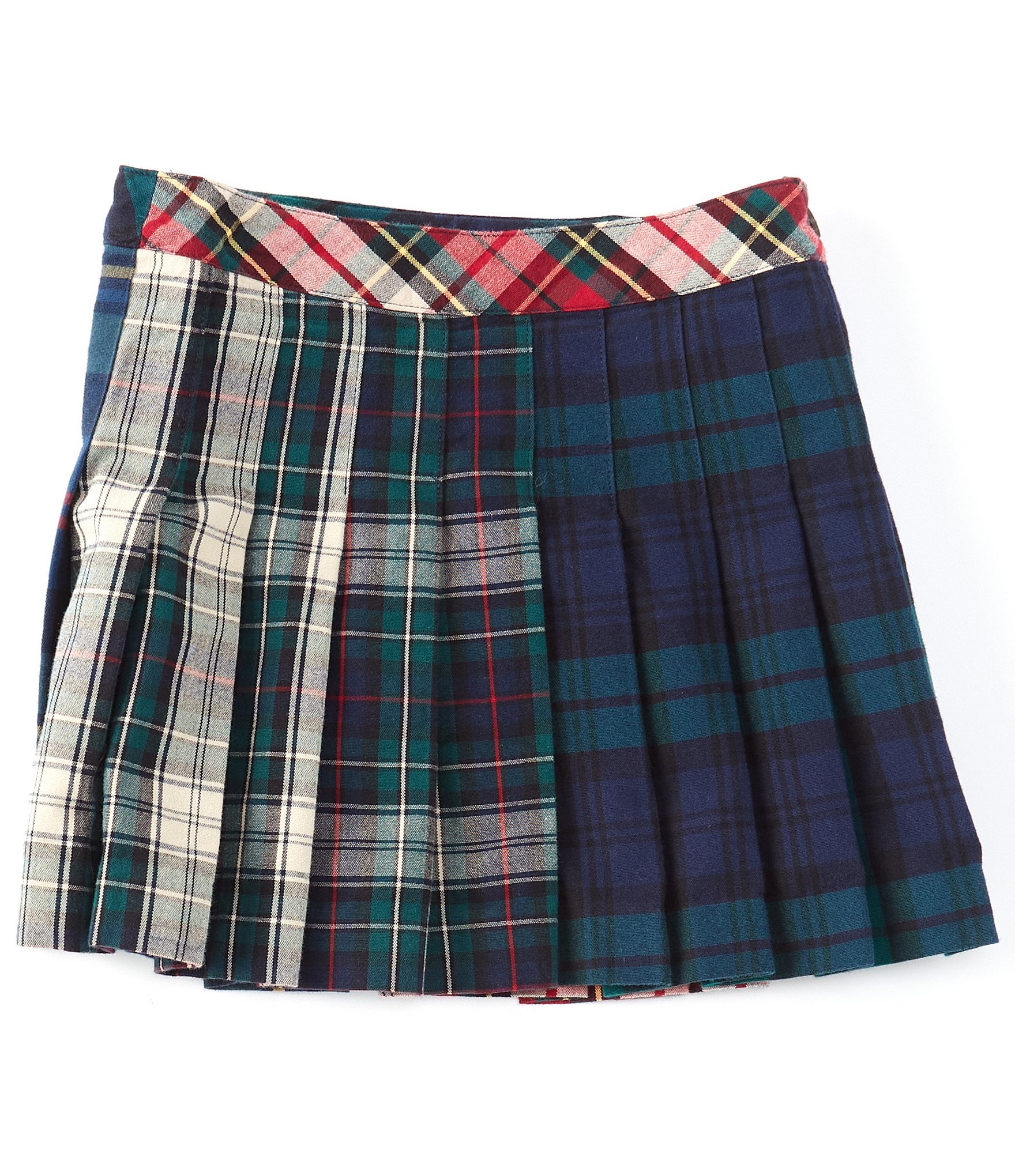 Polo Ralph Lauren Little Girls 2-6X Plaid Pleated Oxford Skirt | Dillard's