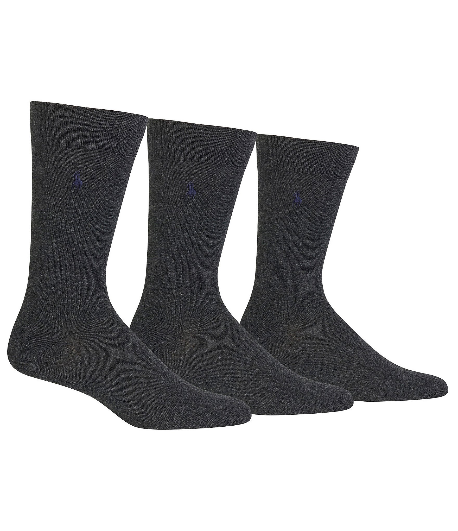 Polo Ralph Lauren Solid Dress Socks 3-Pack