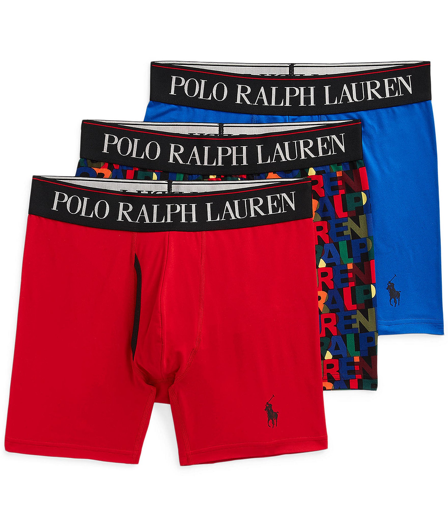 Polo Ralph Lauren Lux 4d-flex Cotton Modal Boxer Brief 3-pack In