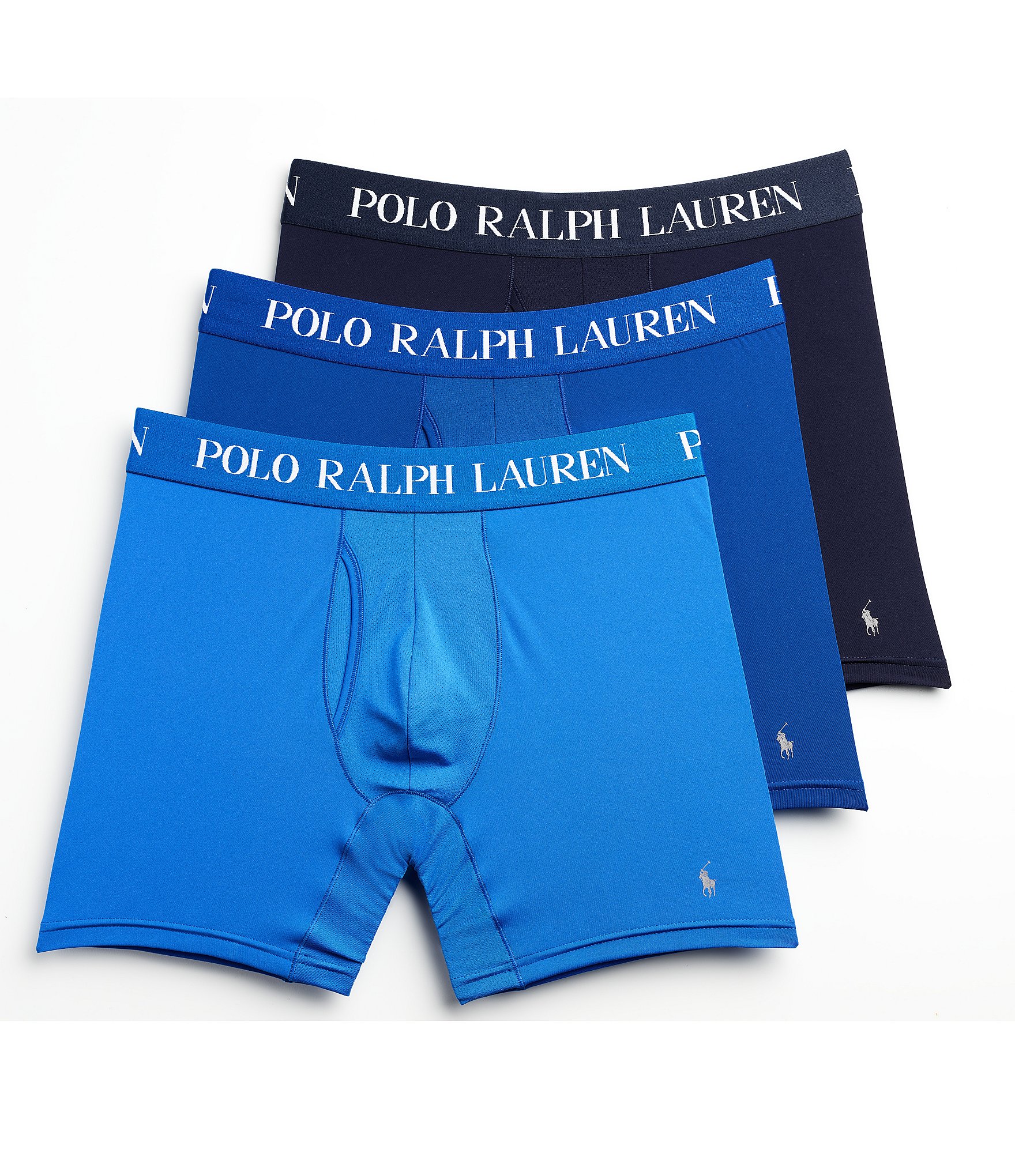 Men's Polo Cotton Boxer Brief Underwear 3-Pack Polo Ralph Lauren ...