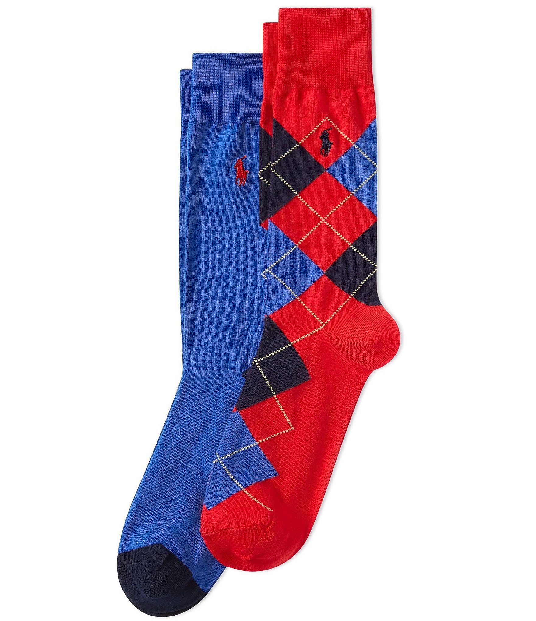 Polo Ralph Lauren Argyle Crew Socks 2-Pack