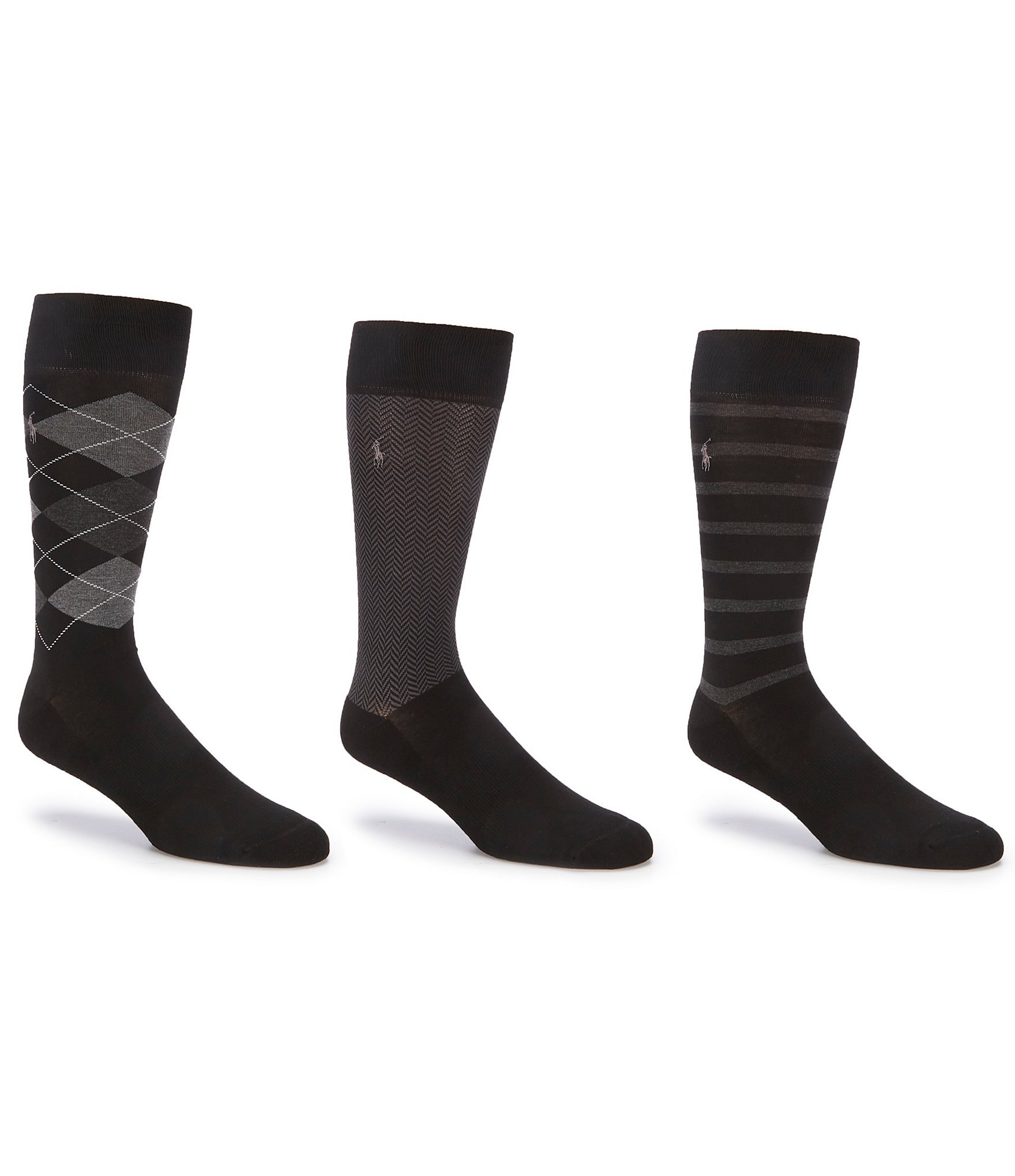 Polo Ralph Lauren Argyle Crew Socks 3-Pack