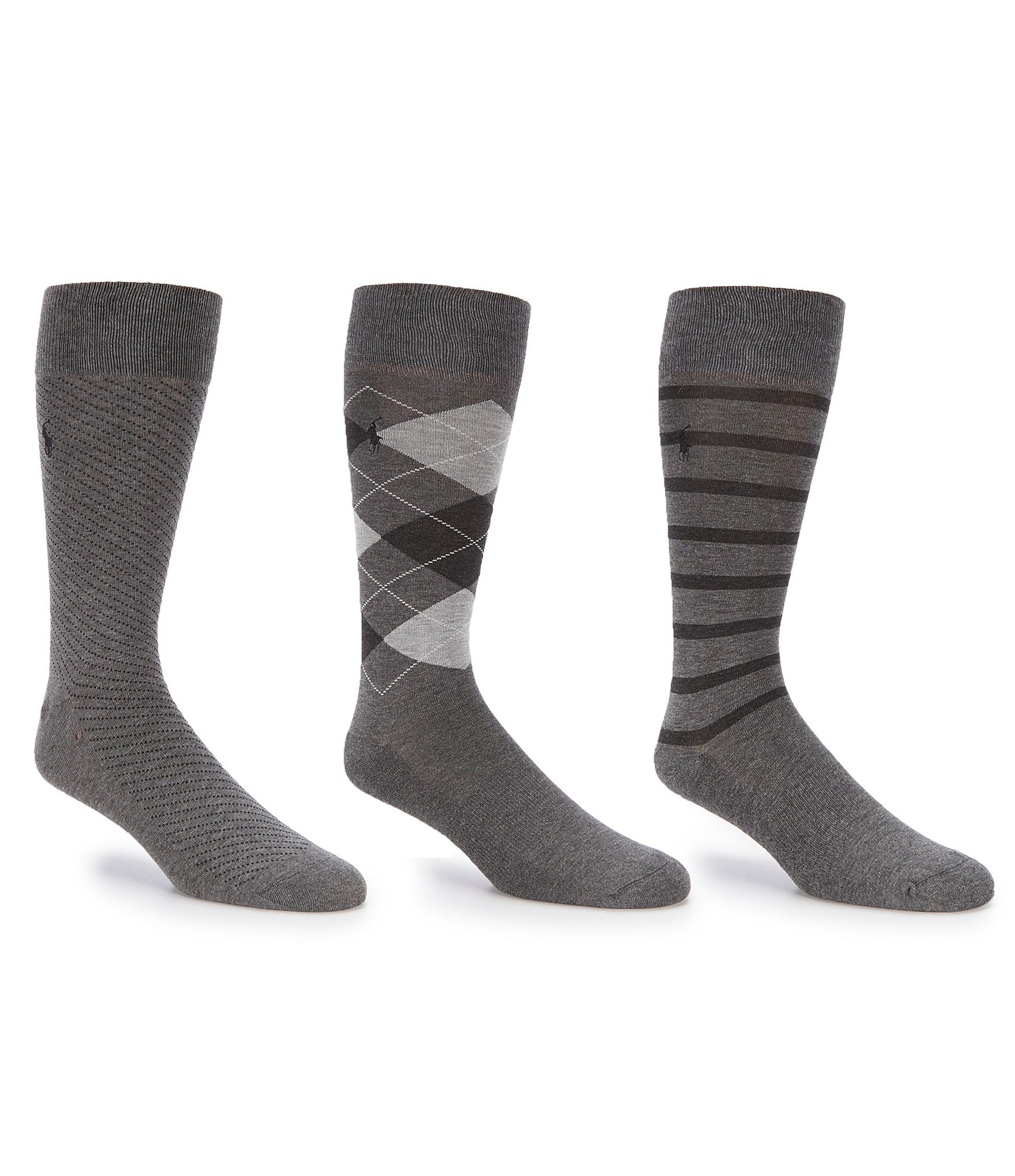 Polo Ralph Lauren Argyle Crew Socks 3-Pack | Dillard's