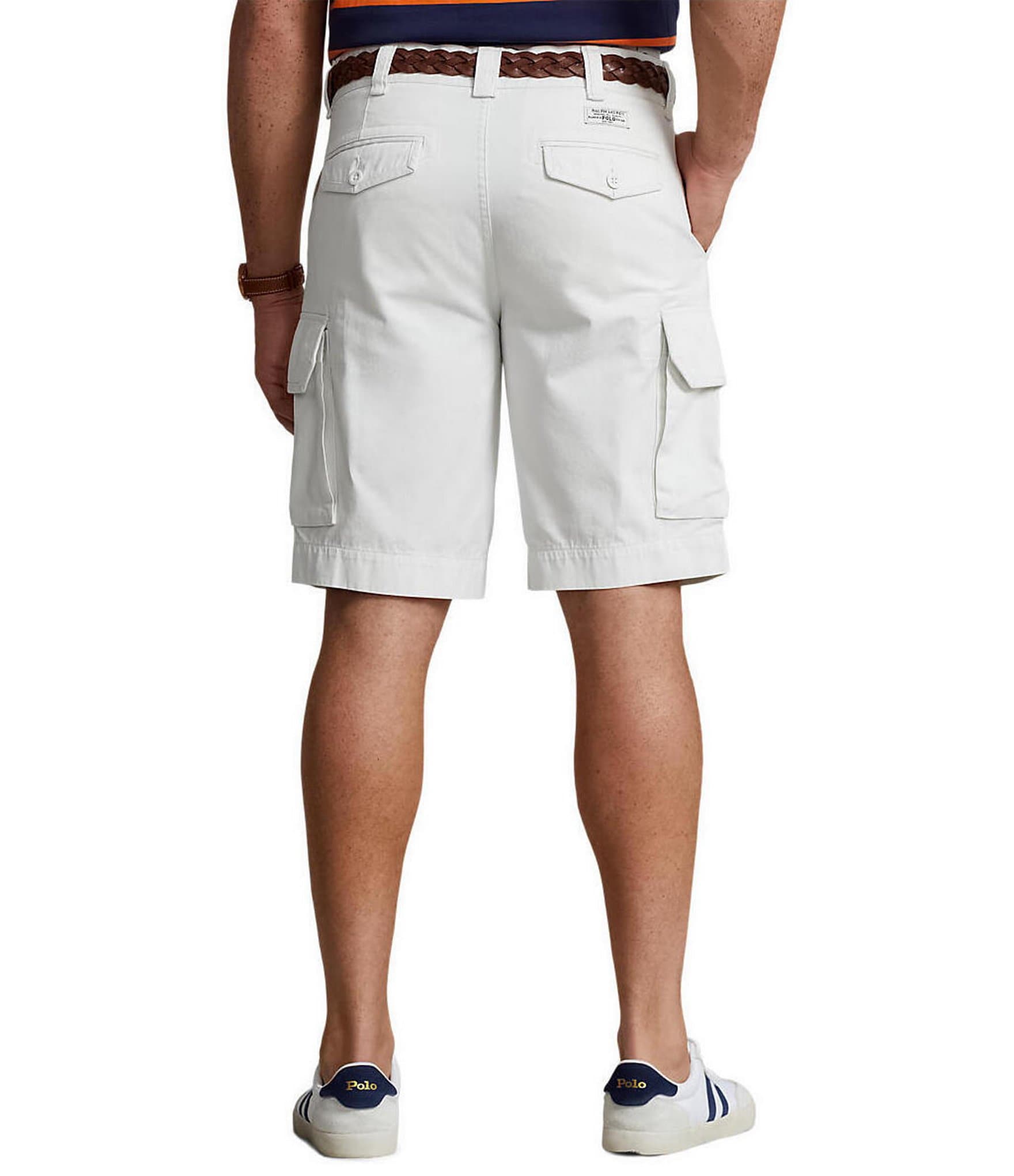 Polo Ralph Lauren Big & Tall 9.25#double; Inseam and Relaxed-Fit Slub Twill Cargo Shorts