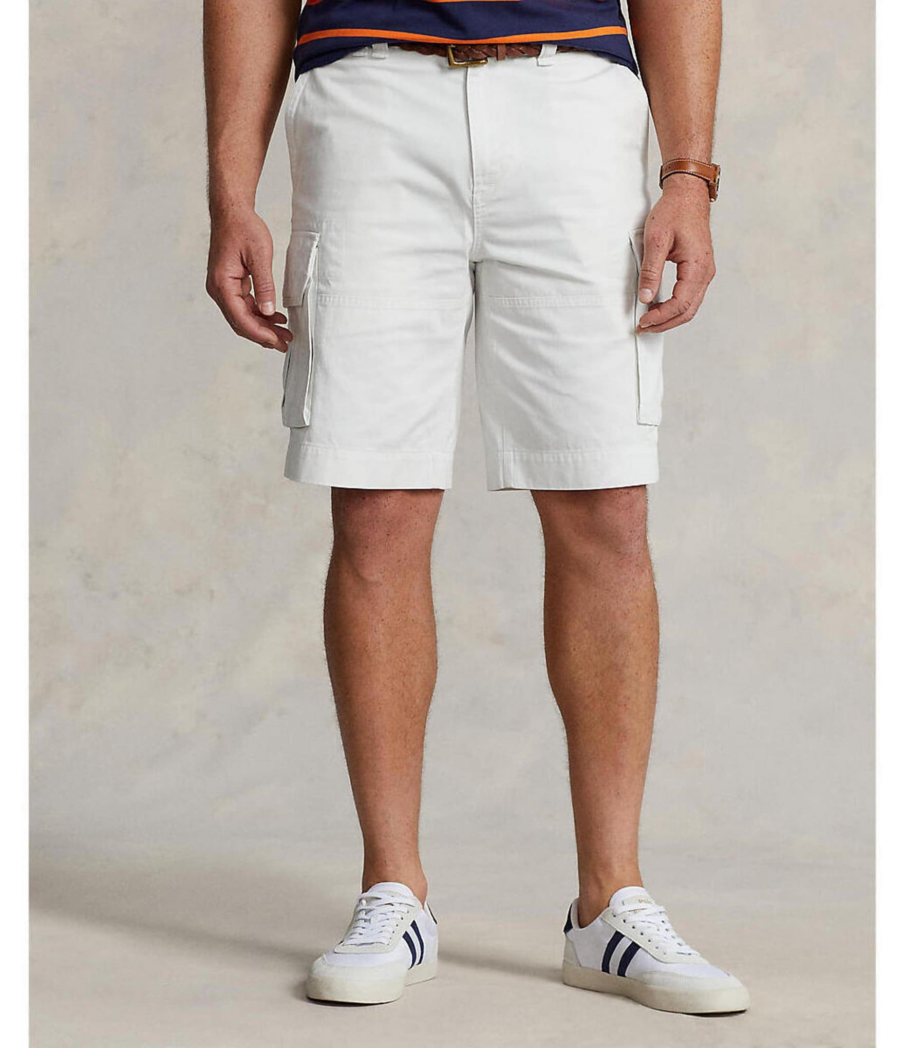 Polo Ralph Lauren Big & Tall 9.25#double; Inseam and Relaxed-Fit Slub Twill Cargo Shorts