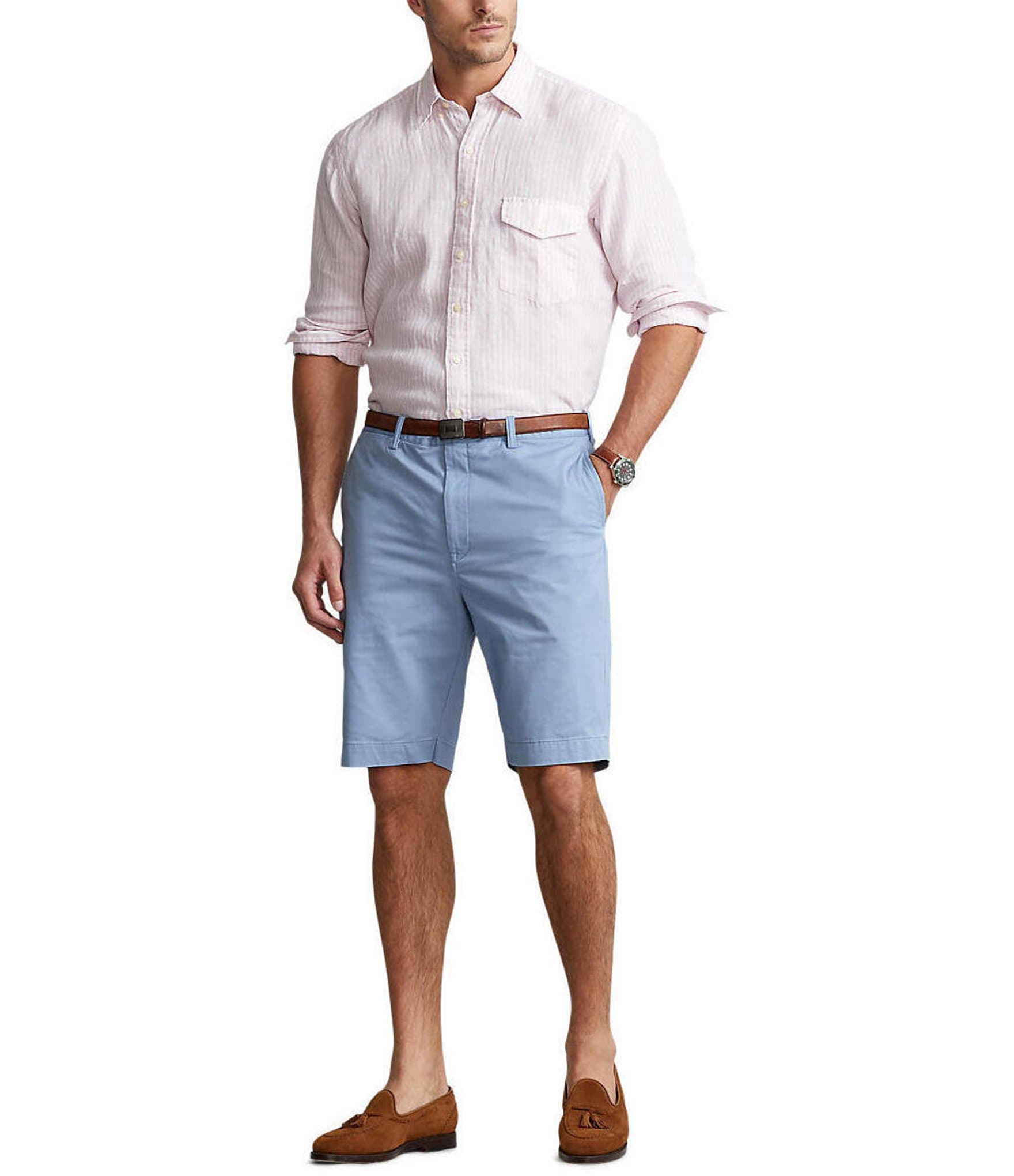 Polo Ralph Lauren Big & Tall 9.5#double; and 10.5#double; Inseam Stretch Twill Shorts