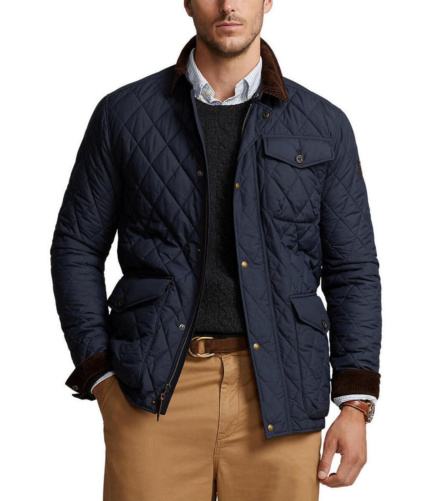 Lauren ralph cheap lauren quilted jacket