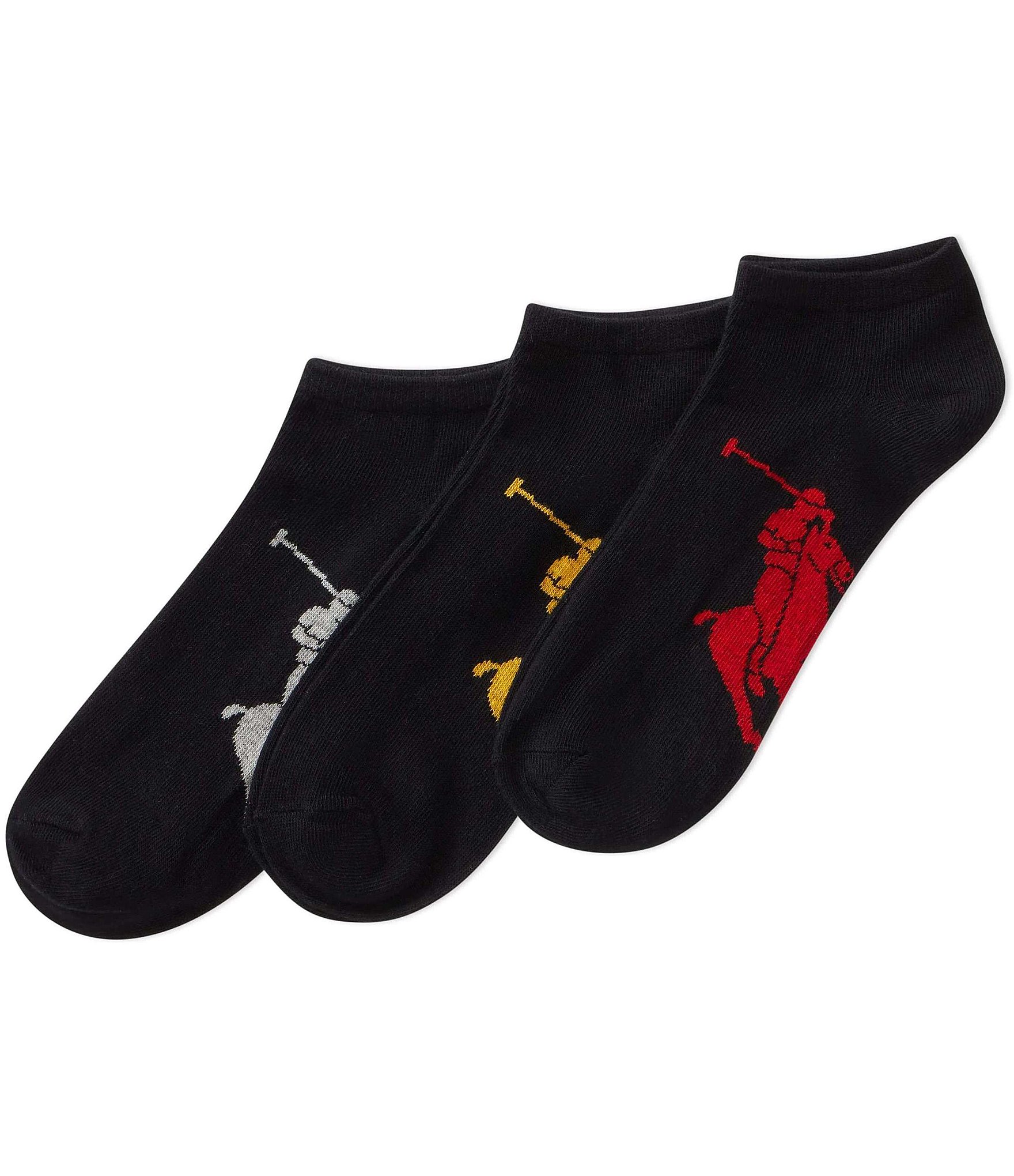 Polo Ralph Lauren Big Tall Big Pony Low Cut Socks 3 Pack Brazos Mall