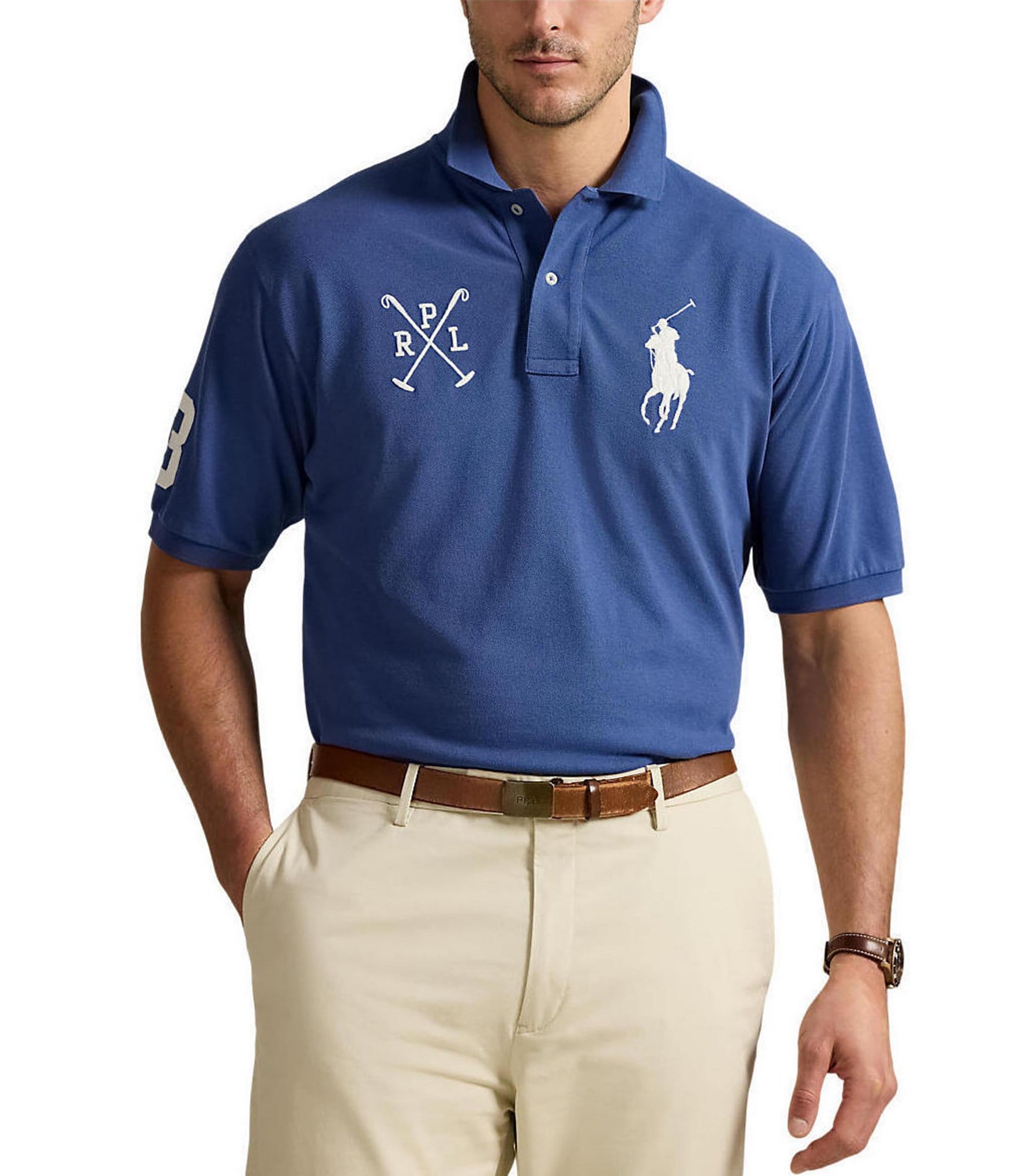 Polo Ralph Lauren Big & Tall Big Pony Mesh Short Sleeve Polo Shirt