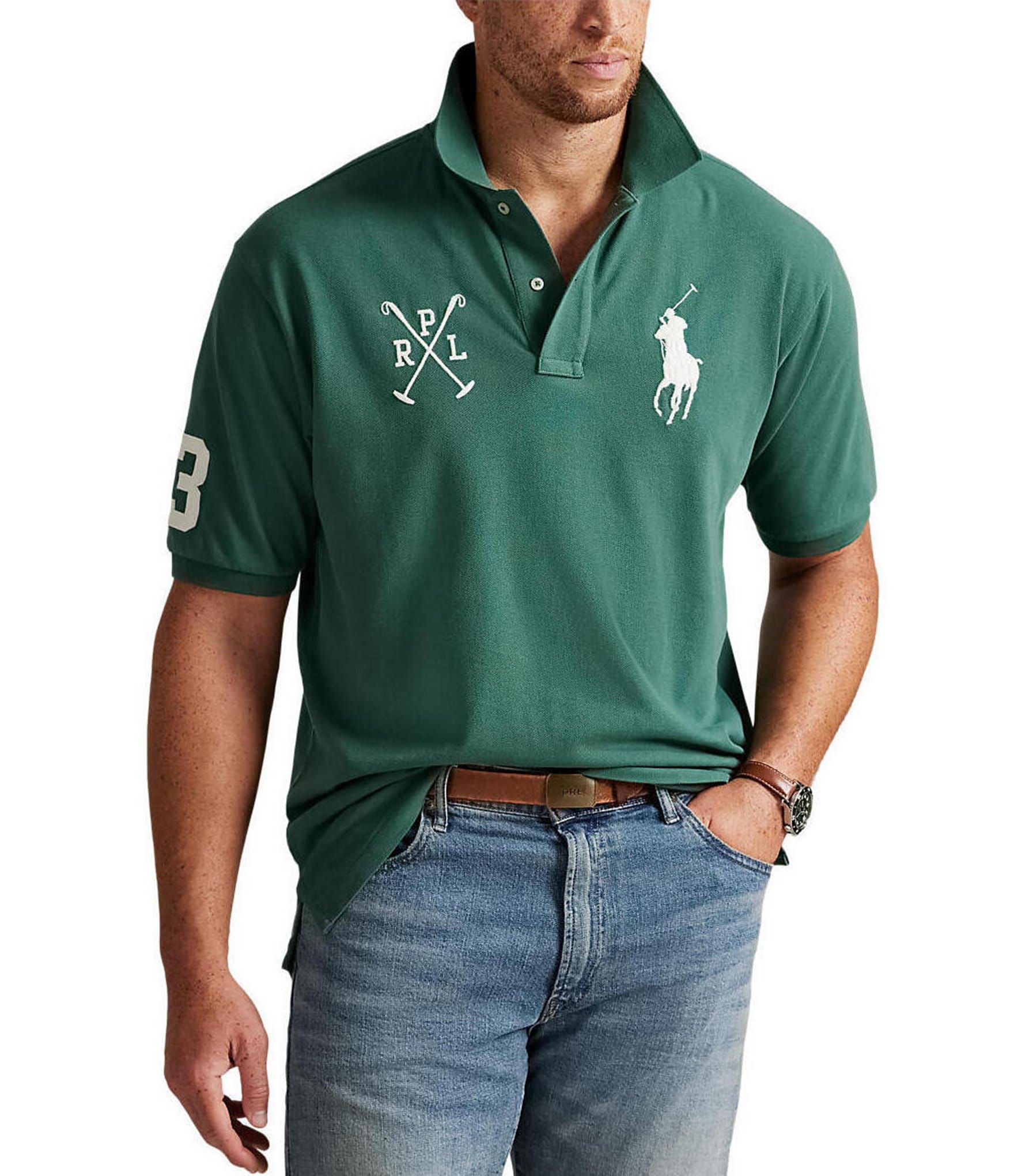 Polo Ralph Lauren Big & Tall Big Pony Mesh Short Sleeve Polo Shirt