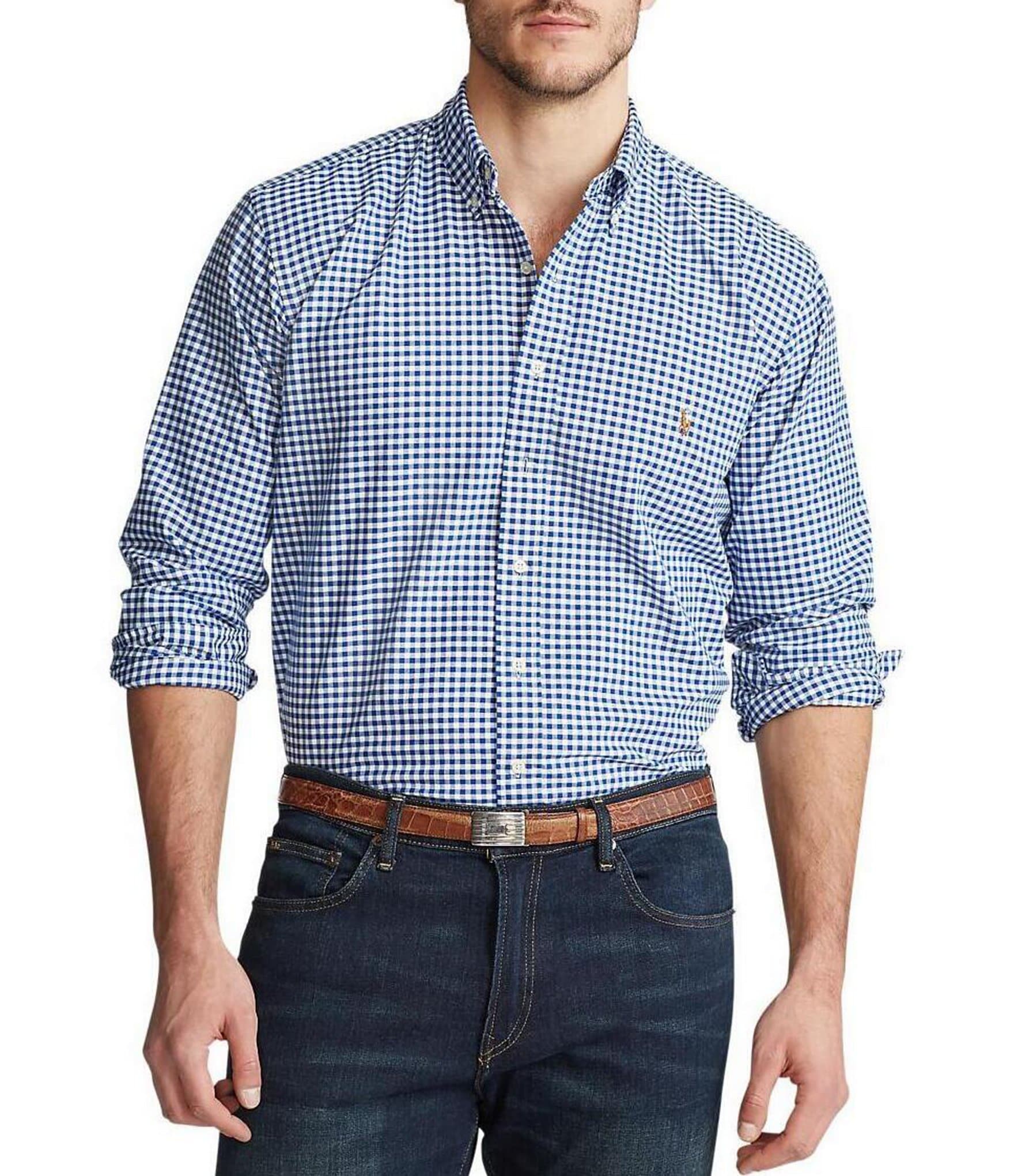 XXL/3XL) Pastel Plaid Polo Ralph Lauren Button Up Shirt
