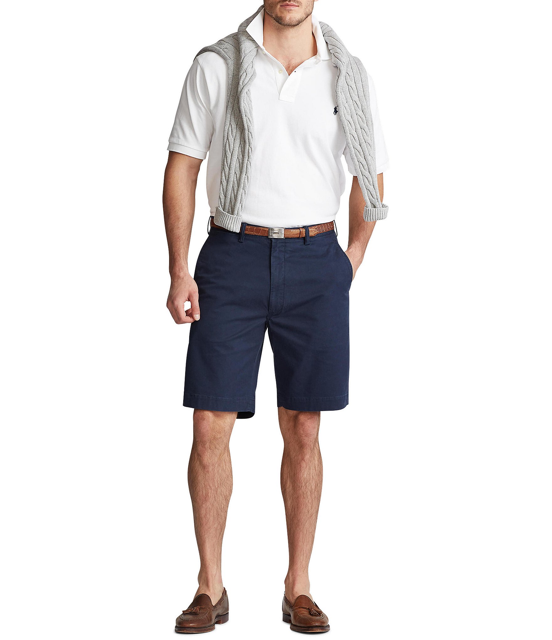 Polo Ralph Lauren Big & Tall Classic Fit 9 1/2#double; and 10 1/2#double; Inseam Stretch Shorts