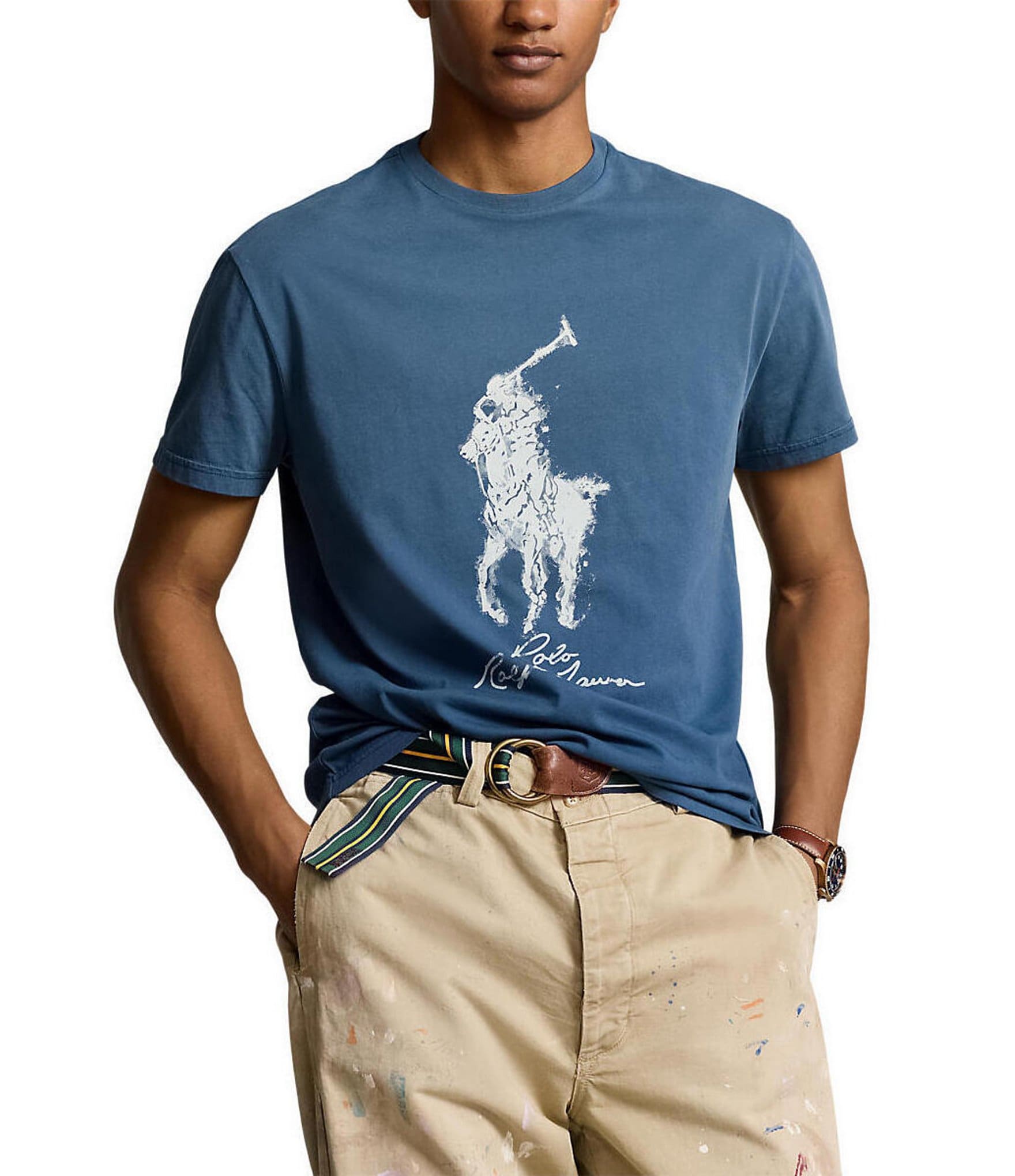 Polo Ralph Lauren Big & Tall Classic Fit Big Pony Jersey Short Sleeve Graphic T-Shirt