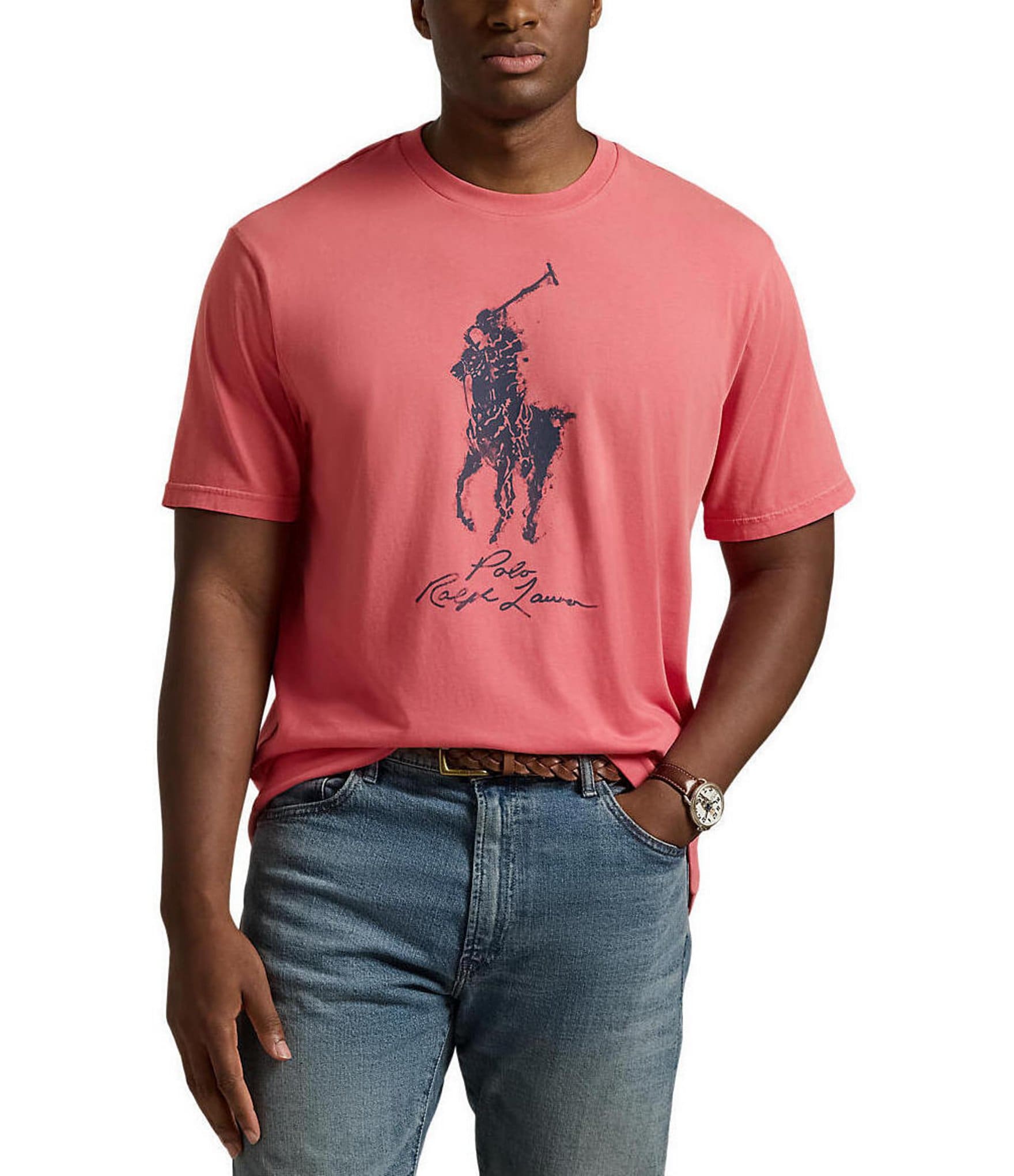 Polo Ralph Lauren Big & Tall Classic Fit Big Pony Jersey Short Sleeve Graphic T-Shirt