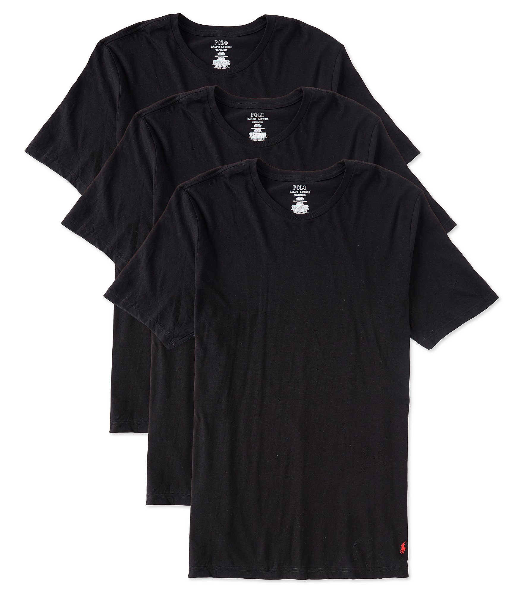 Polo Ralph Lauren Big & Tall Classic Fit Crew 3-Pack T-Shirts | Dillard's