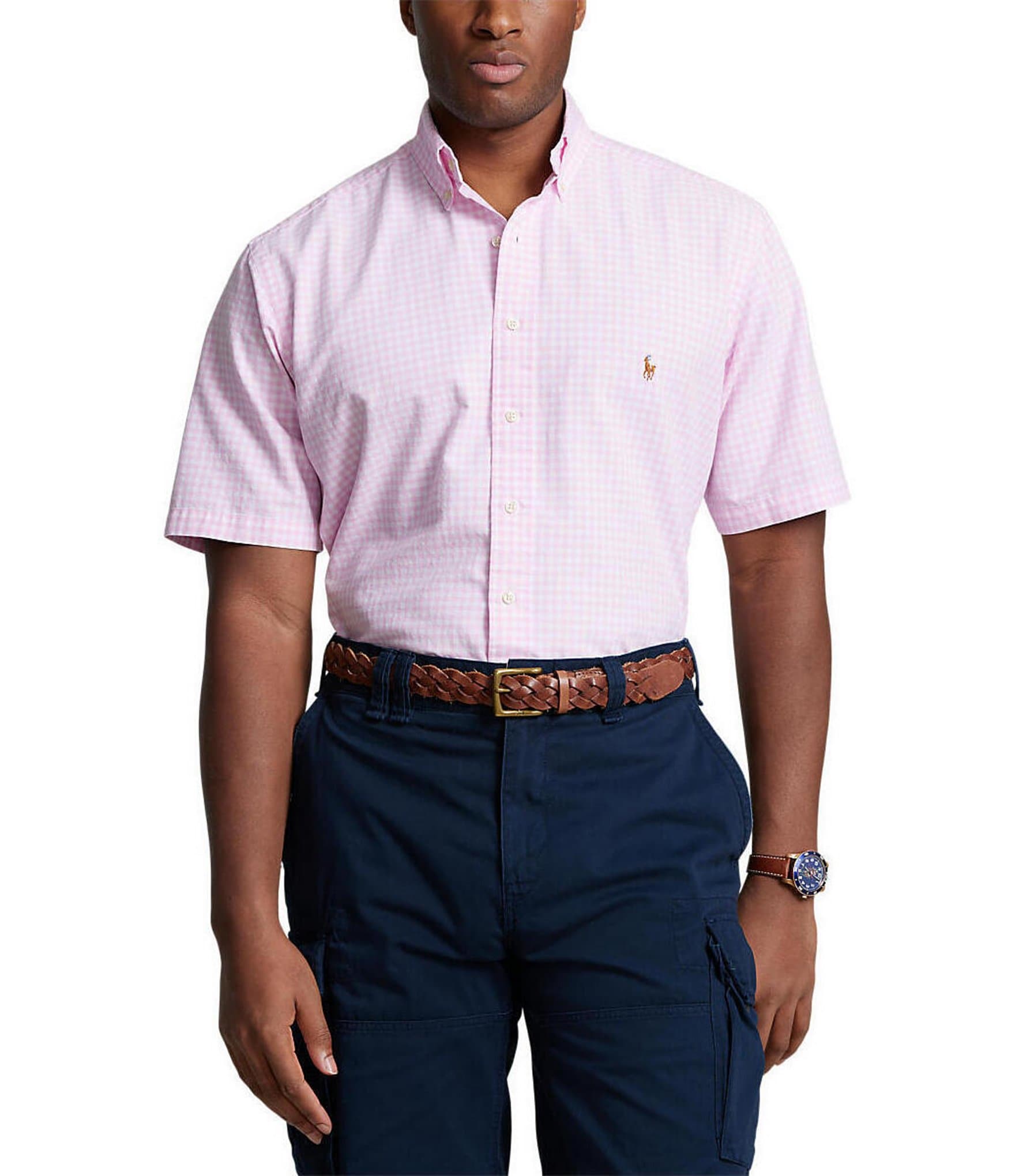 Polo Ralph Lauren Big & Tall Classic Fit Gingham Short Sleeve 