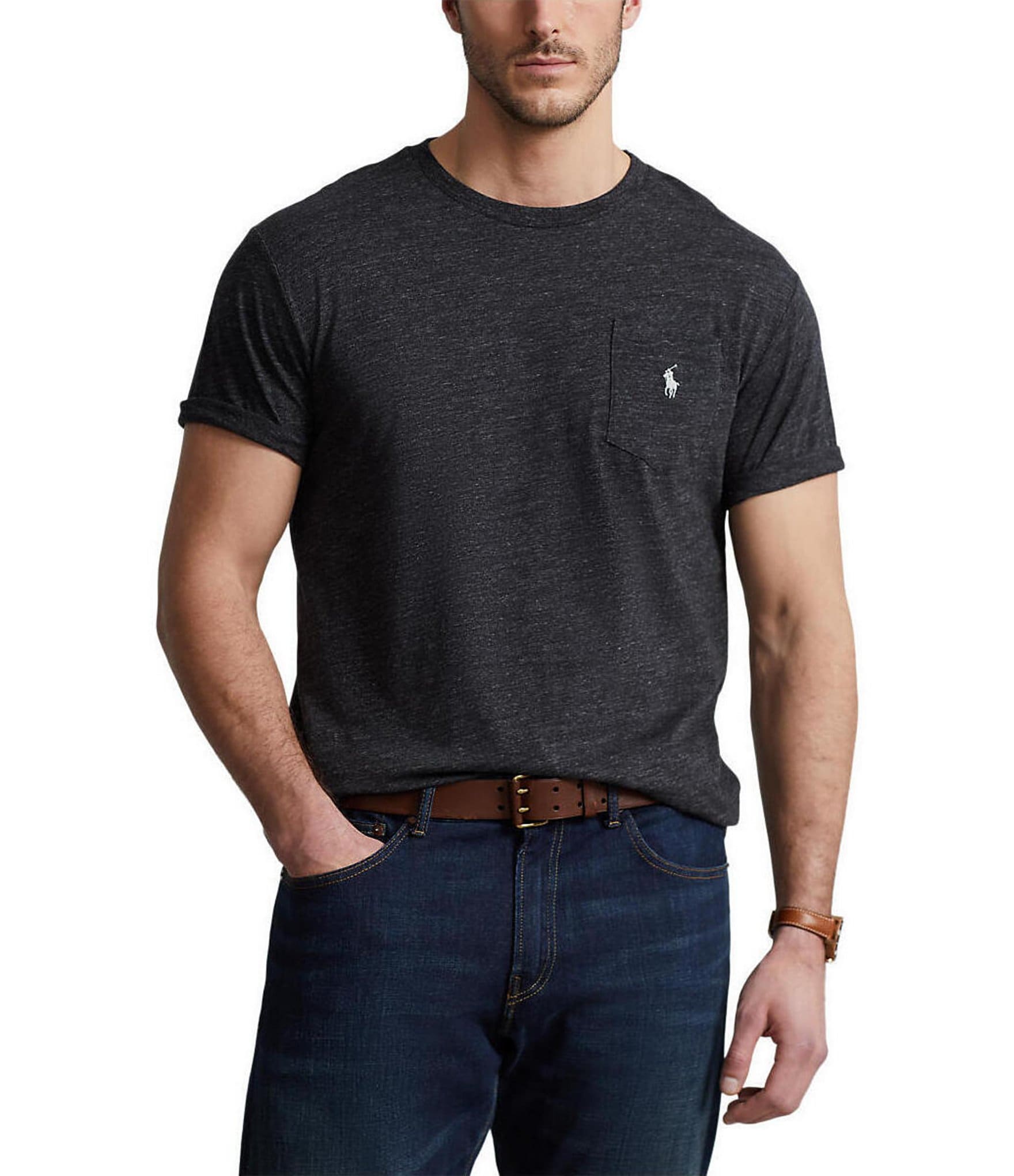 Polo Ralph Lauren Big & Tall Classic Fit Jersey Pocket Crewneck T-Shirt