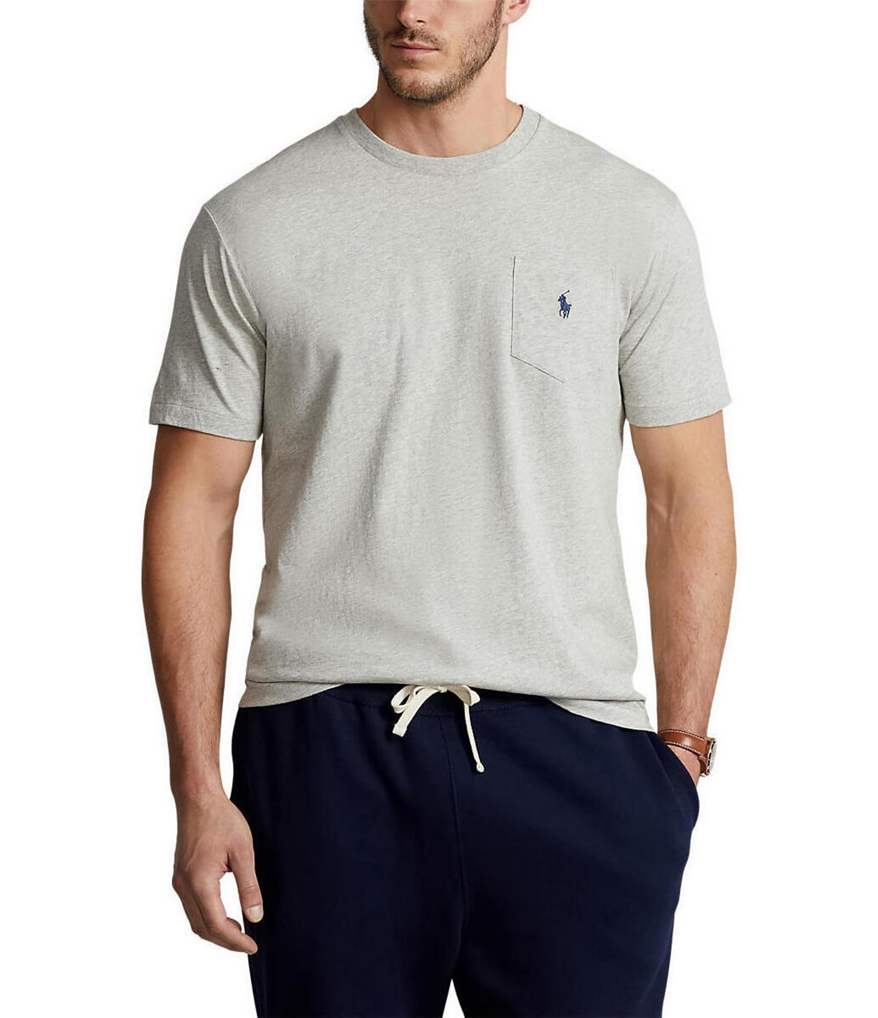 Polo Ralph Lauren Big & Tall Classic Fit Jersey Pocket Crewneck T-Shirt