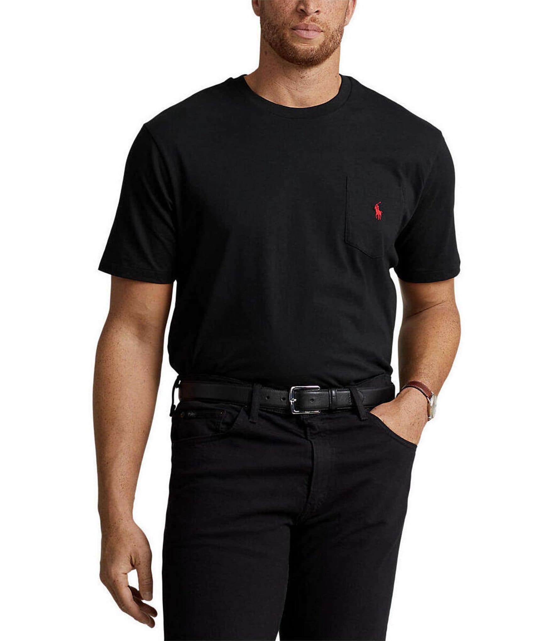 Polo Ralph Lauren Big & Tall Classic Fit Jersey Pocket Crewneck T-Shirt