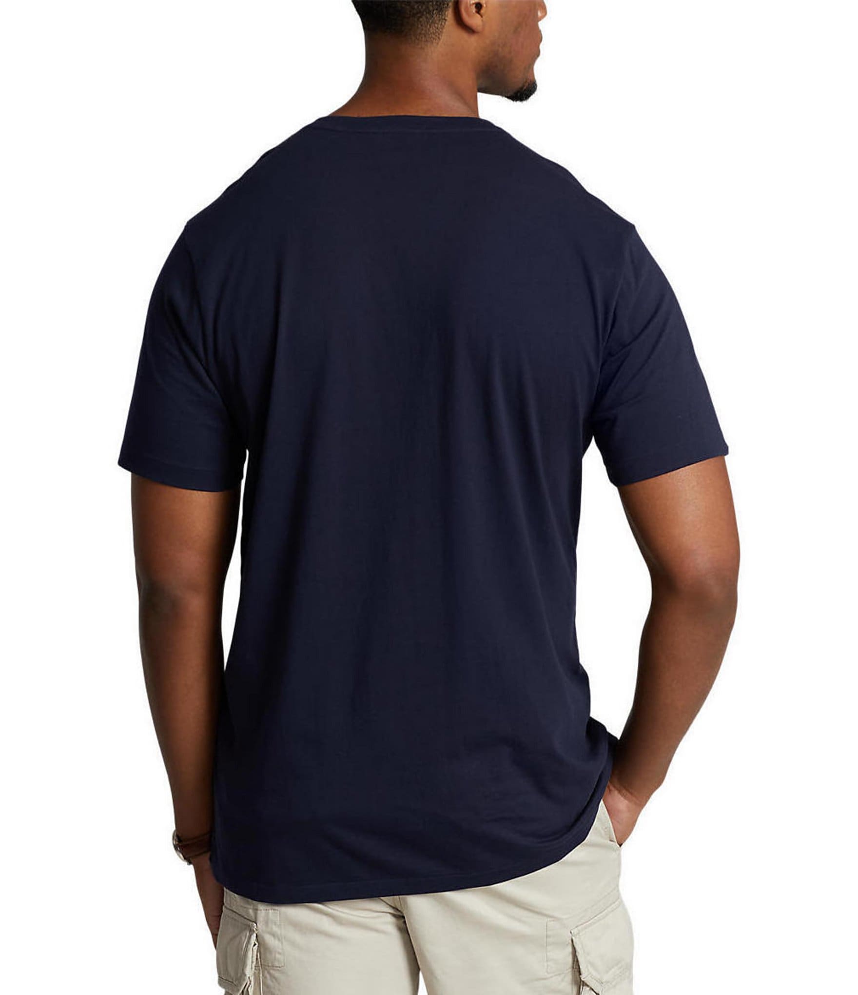 Polo Ralph Lauren Big & Tall Classic Fit Short Sleeve Cotton Jersey V-Neck T-Shirt