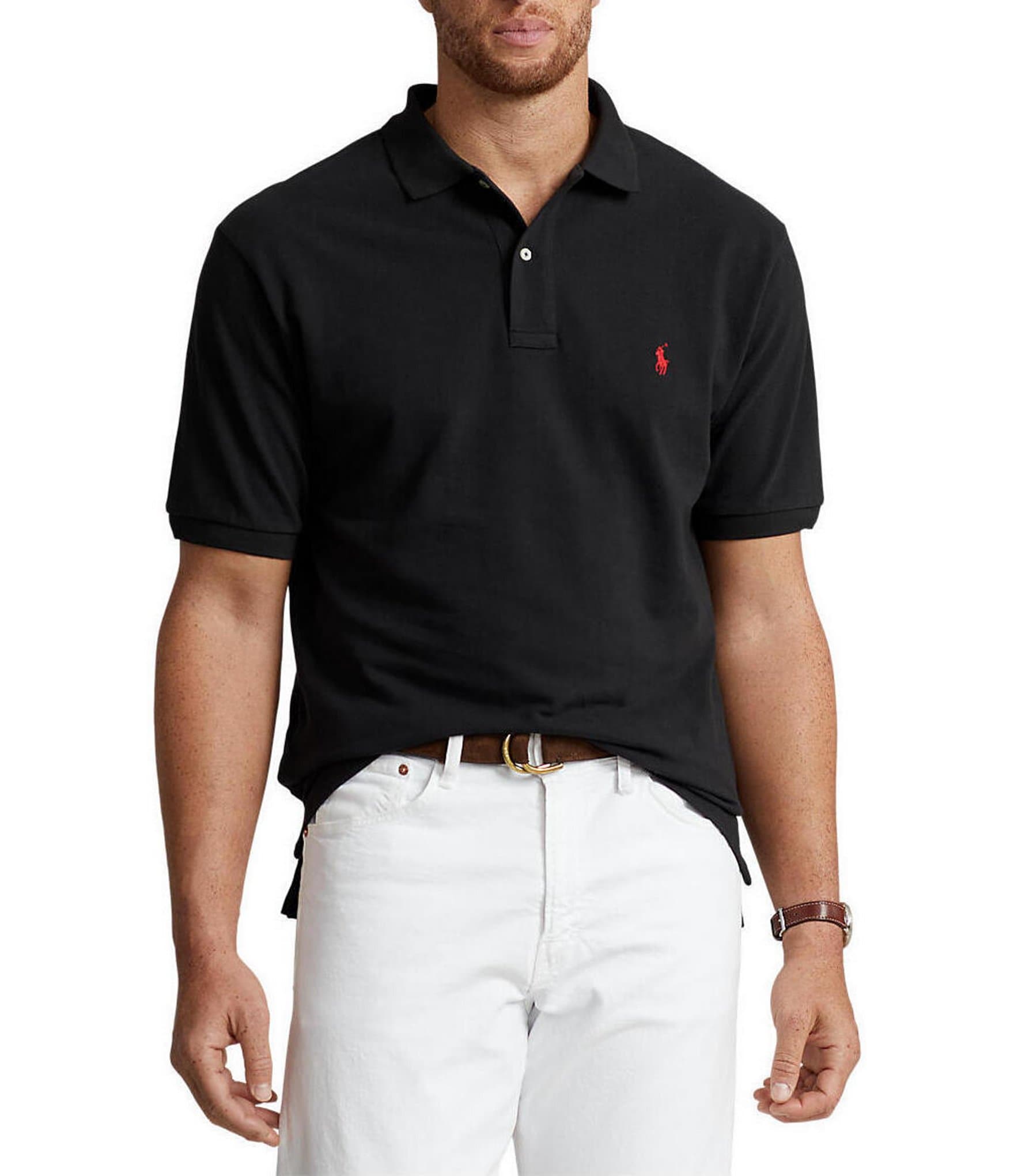 Polo Ralph Lauren Big & Tall Classic Fit Solid Cotton Mesh Polo Shirt